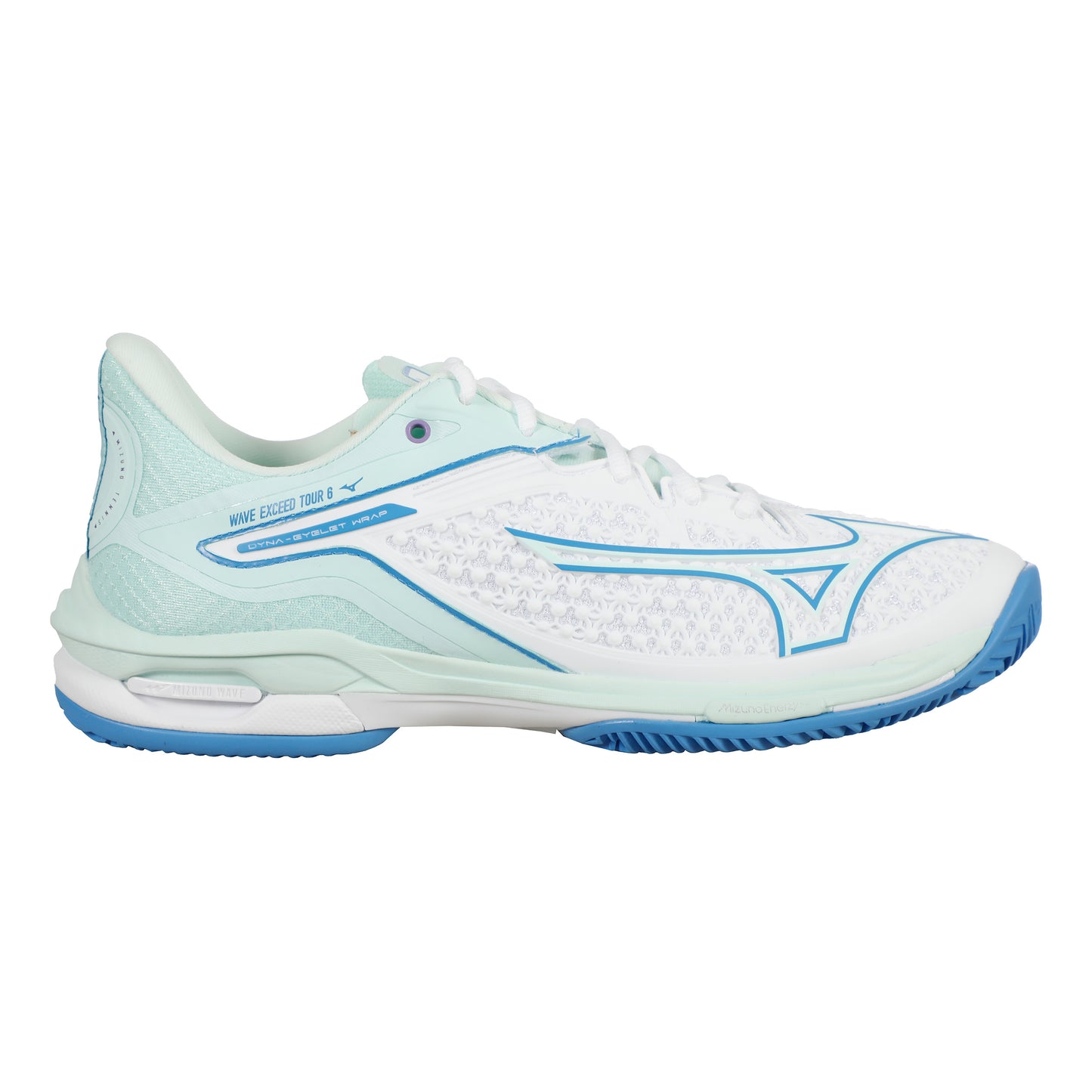 Mizuno Wave Exceed Tour 6 Sandplatzschuh Damen-Weiß,Blau