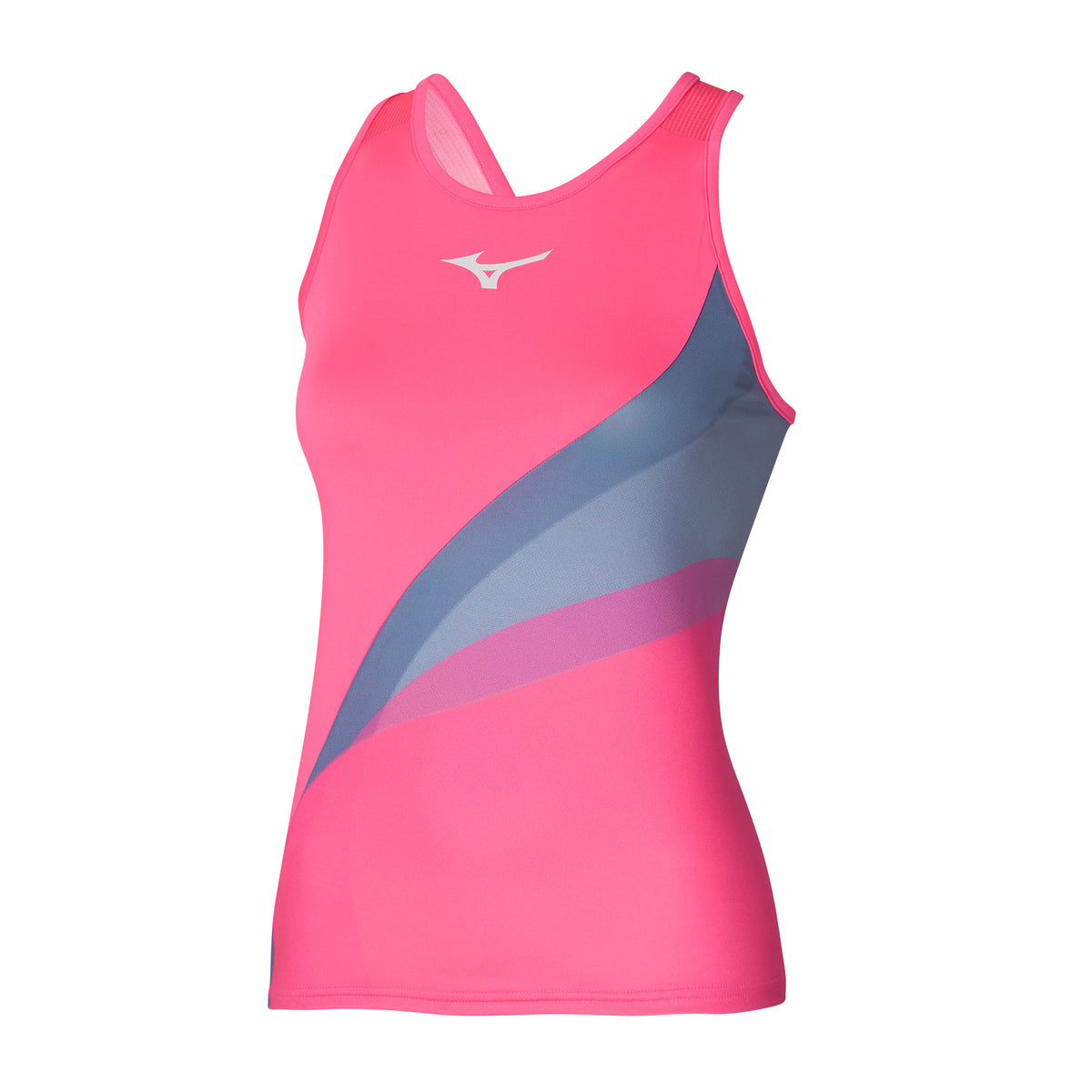 Mizuno Release Printed Tank-Top Damen - pink, mehrfarbig