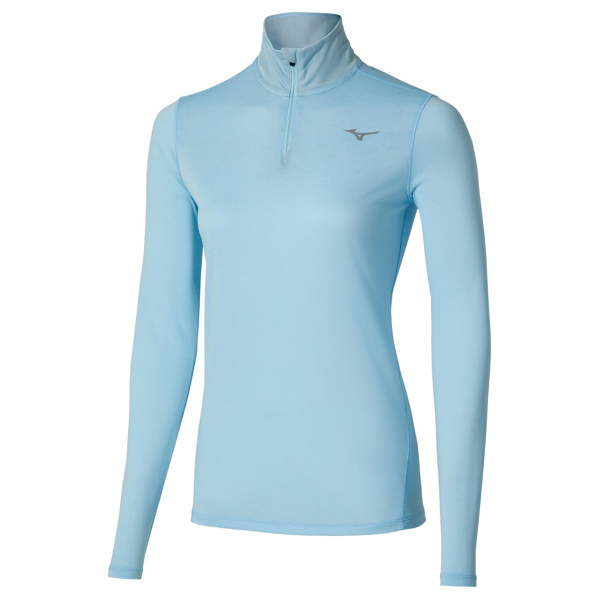 Mizuno Core Impulse Half Zip  Laufshirt Damen - hellblau