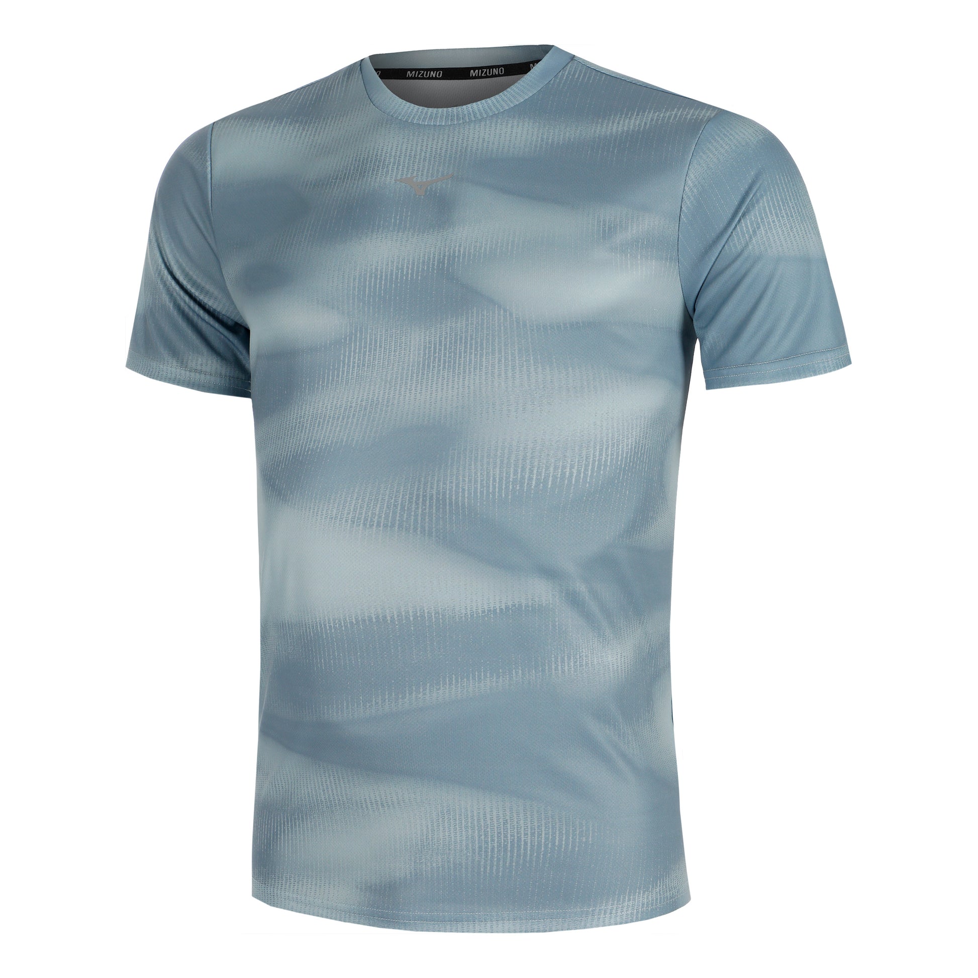 Mizuno Core Graphic Laufshirt Herren - blaugrau,
