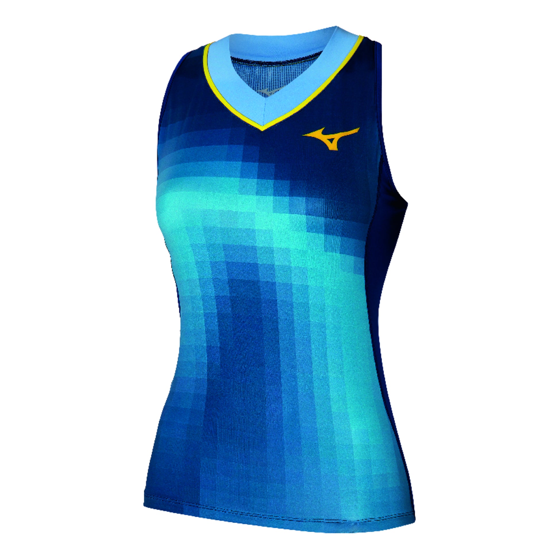 Mizuno Frontier Tank-Top Damen-Blau,Mehrfarbig