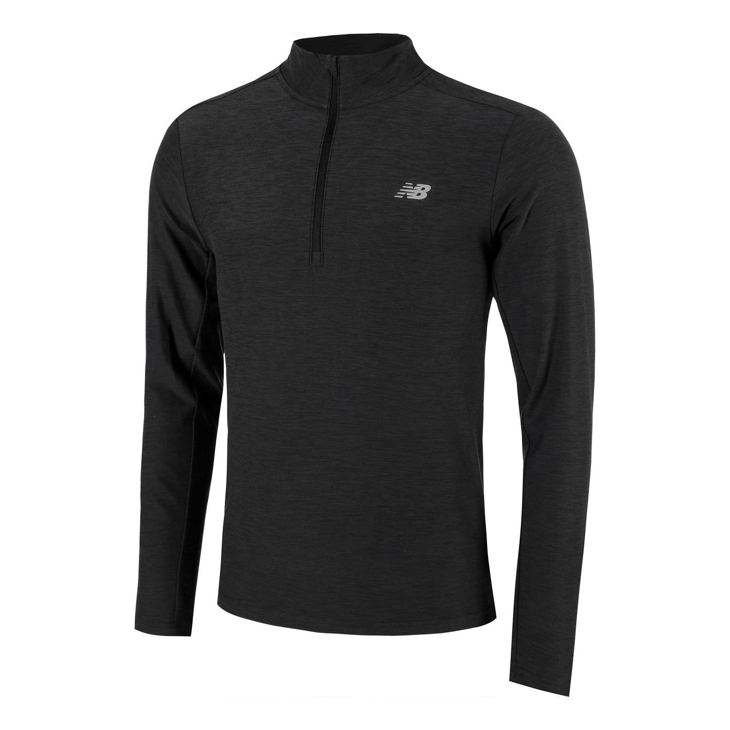 New Balance Space Dye 1/4 Zip Longsleeve Herren - schwarz