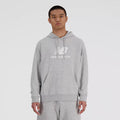 French Terry Logo Hoodie Hoody Herren-Grau