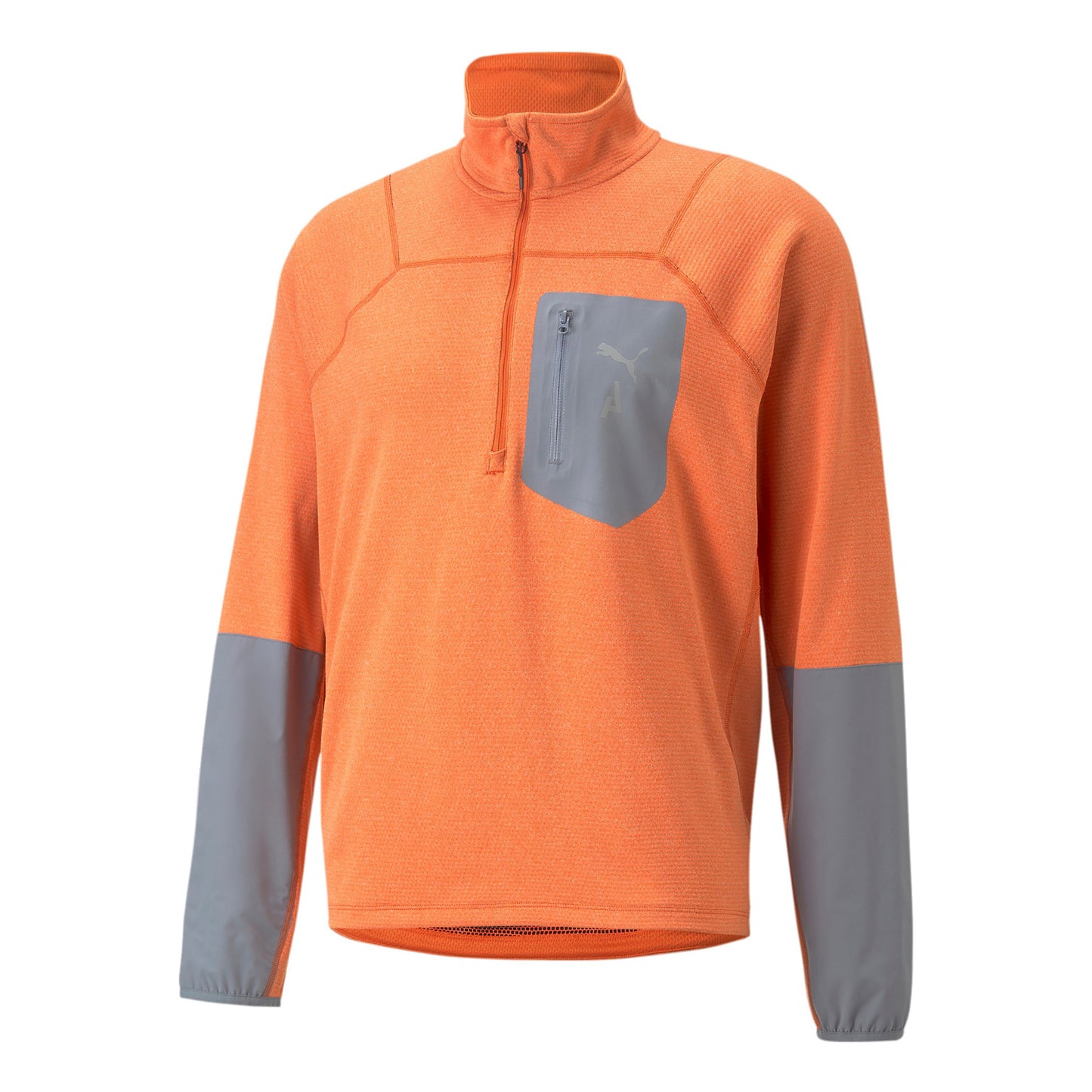 Puma Seasons Raincell Half-Zip Lauftop Herren - orange, grau