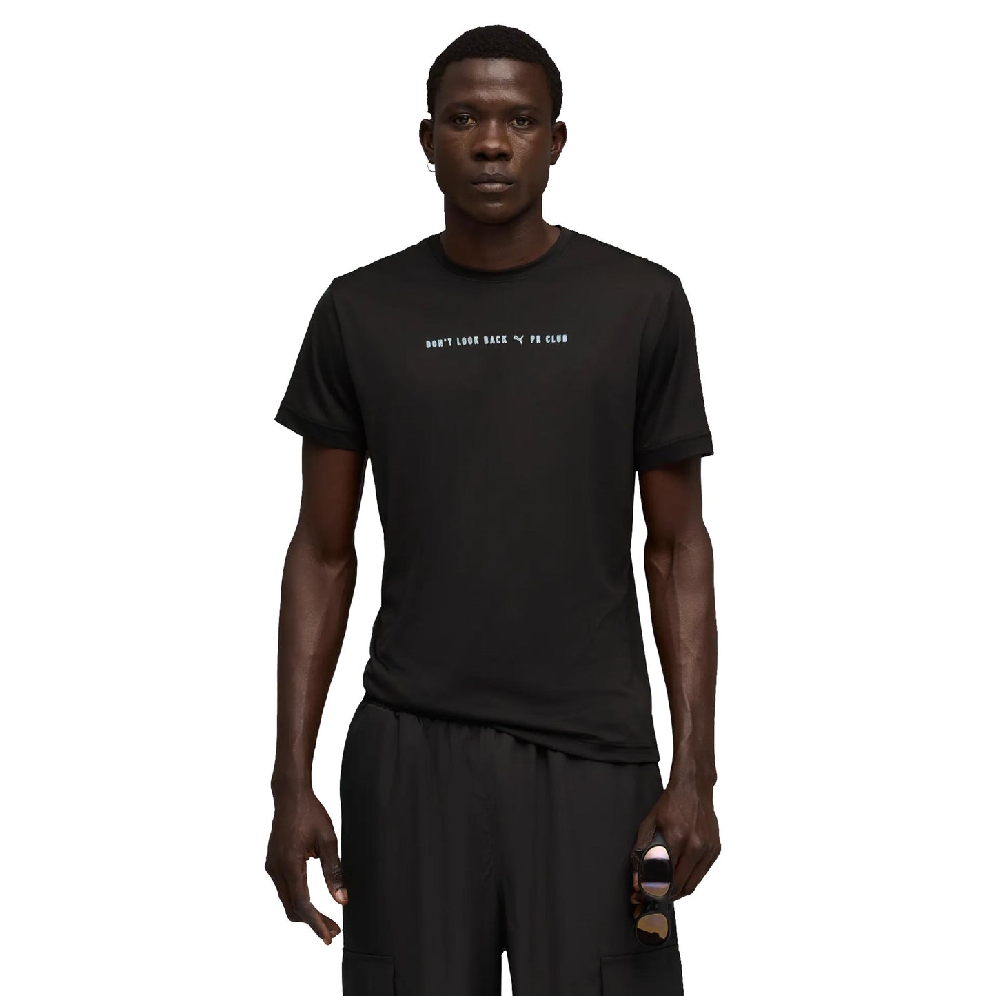 Puma Run Club Graphic Laufshirt Herren-Schwarz