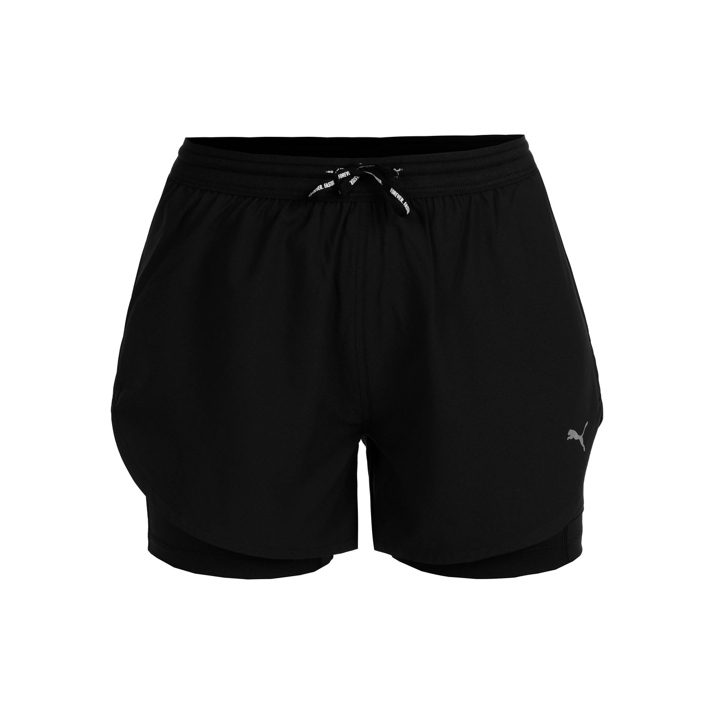 Puma Ultraweave 2in1 4in Laufshorts Damen-Schwarz