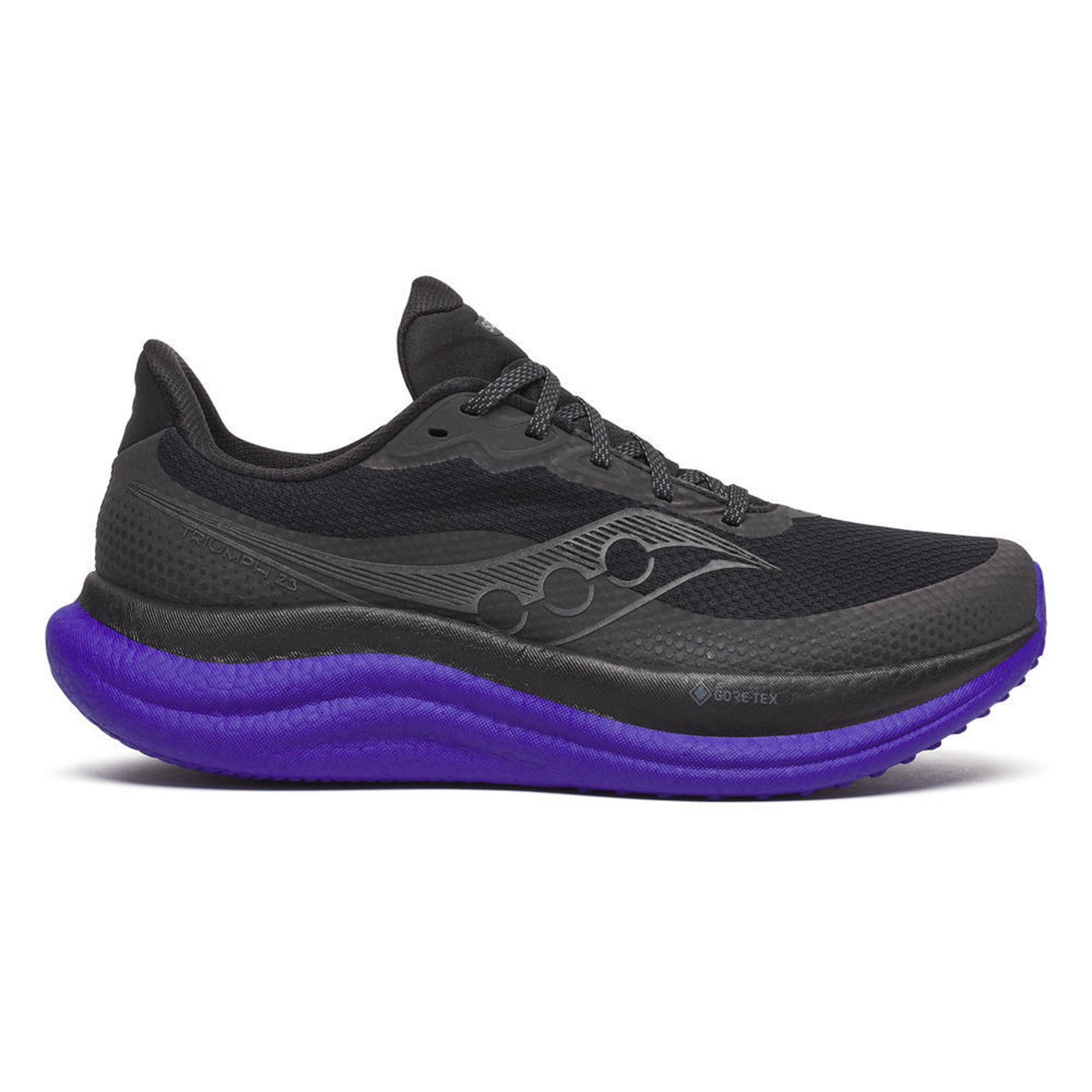 Saucony Triumph 23 GTX Neutralschuh Herren-schwarz, lila