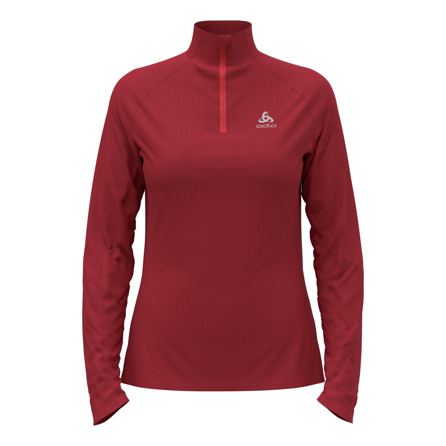 Odlo Essential 1/2 Zip Laufshirt Damen-rot