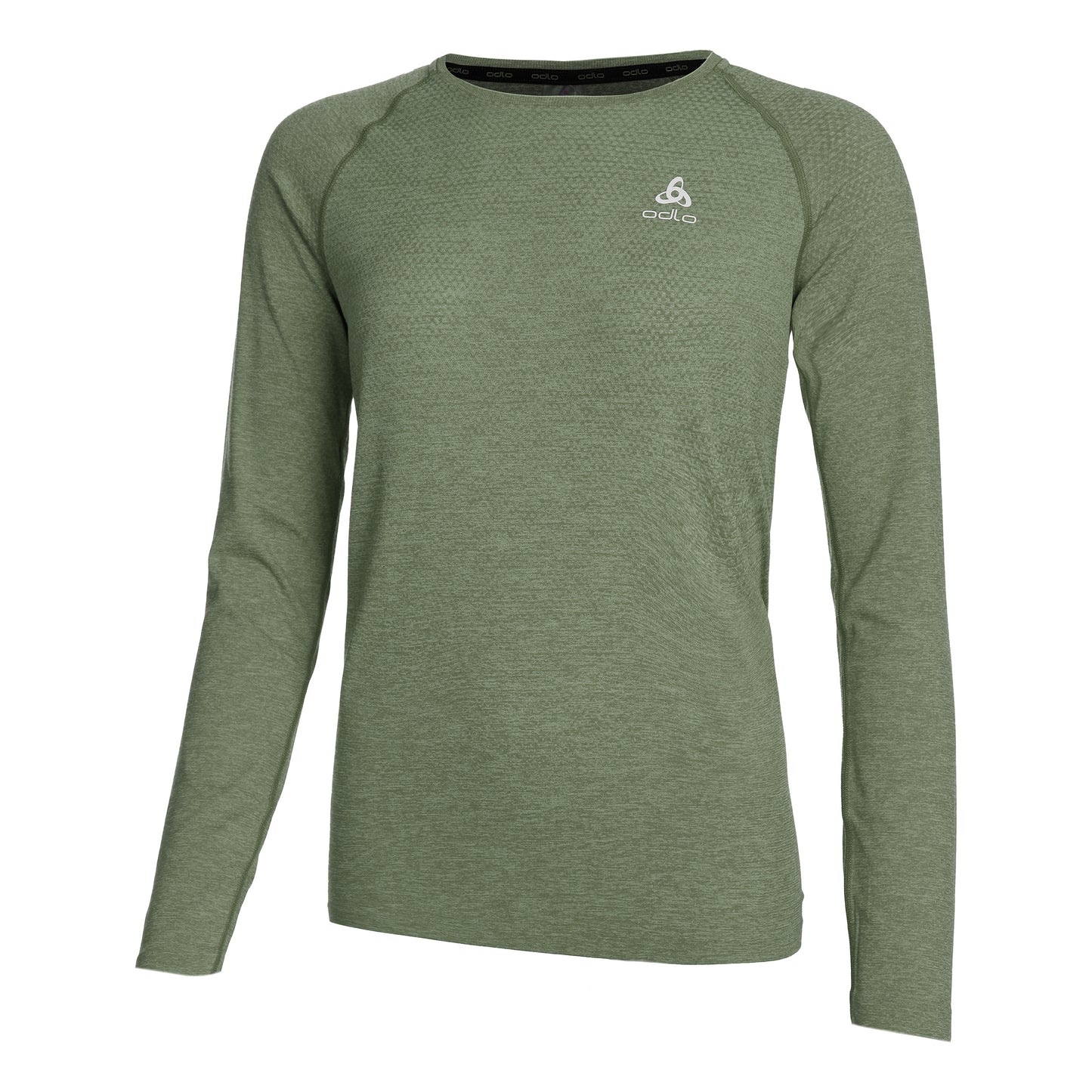 Odlo Essential Seamless Crew Neck Longsleeve Damen - grün,