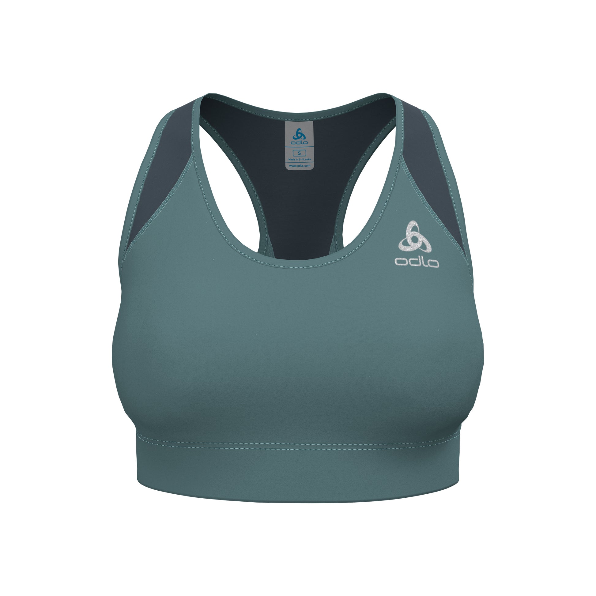 Odlo Essential Mesh Sport-BH Damen - blaugrau, dunkelgrau