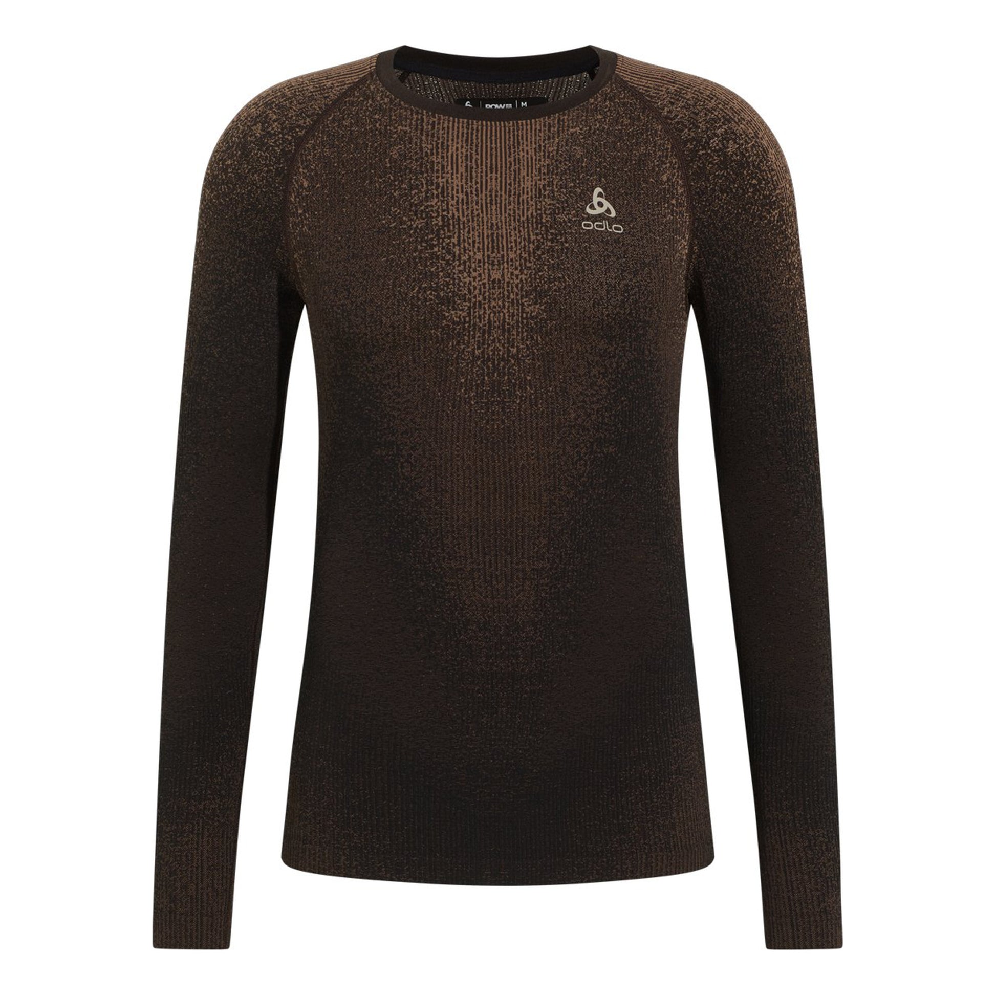 Odlo Performance Warm Blackcomb Crew Neck Unterhemd Herren-Braun