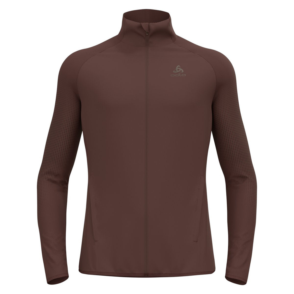 Odlo Zeroweight Warm Hybrid Laufjacke Herren-Braun