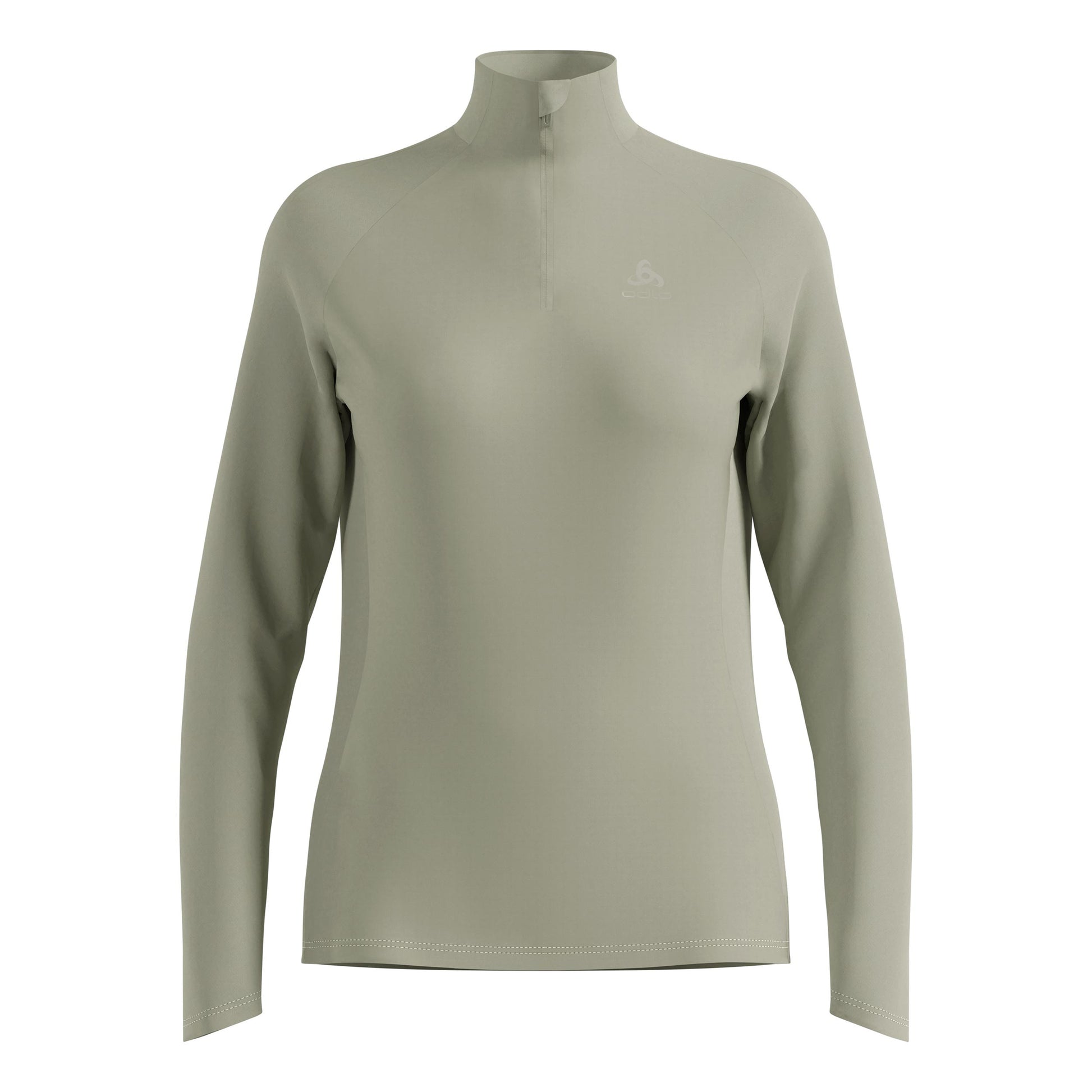 Odlo Essential Ceramiwarm 1/2 Zip Laufshirt Damen-Oliv
