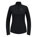Zeroweight Warm Mid Layer 1/2 Zip Laufshirt Damen - schwarz