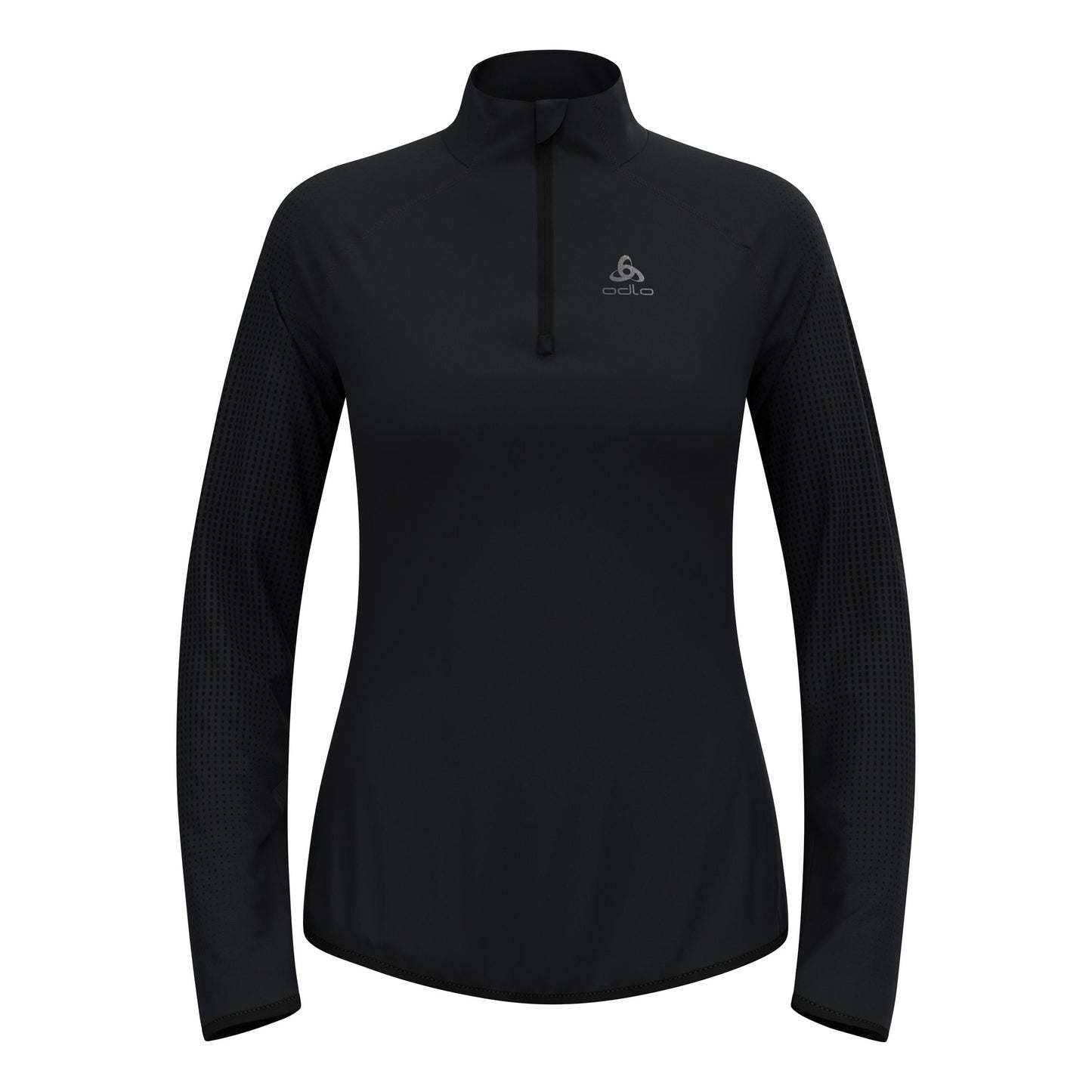 Odlo Zeroweight Warm Mid Layer 1/2 Zip Laufshirt Damen - schwarz