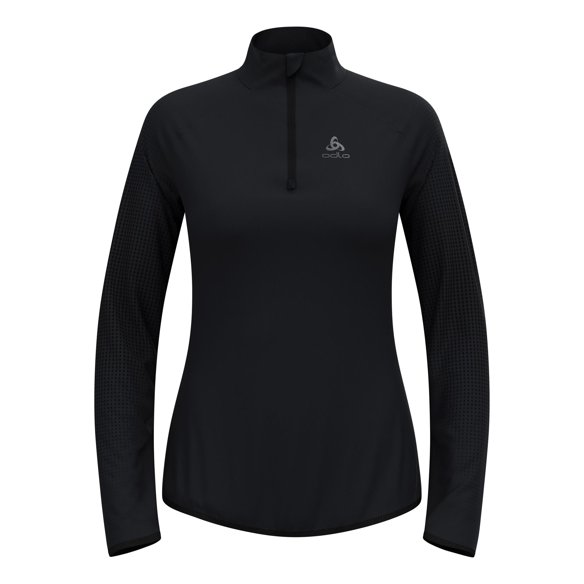 Odlo Zeroweight Warm Mid Layer 1/2 Zip Laufshirt Damen - schwarz