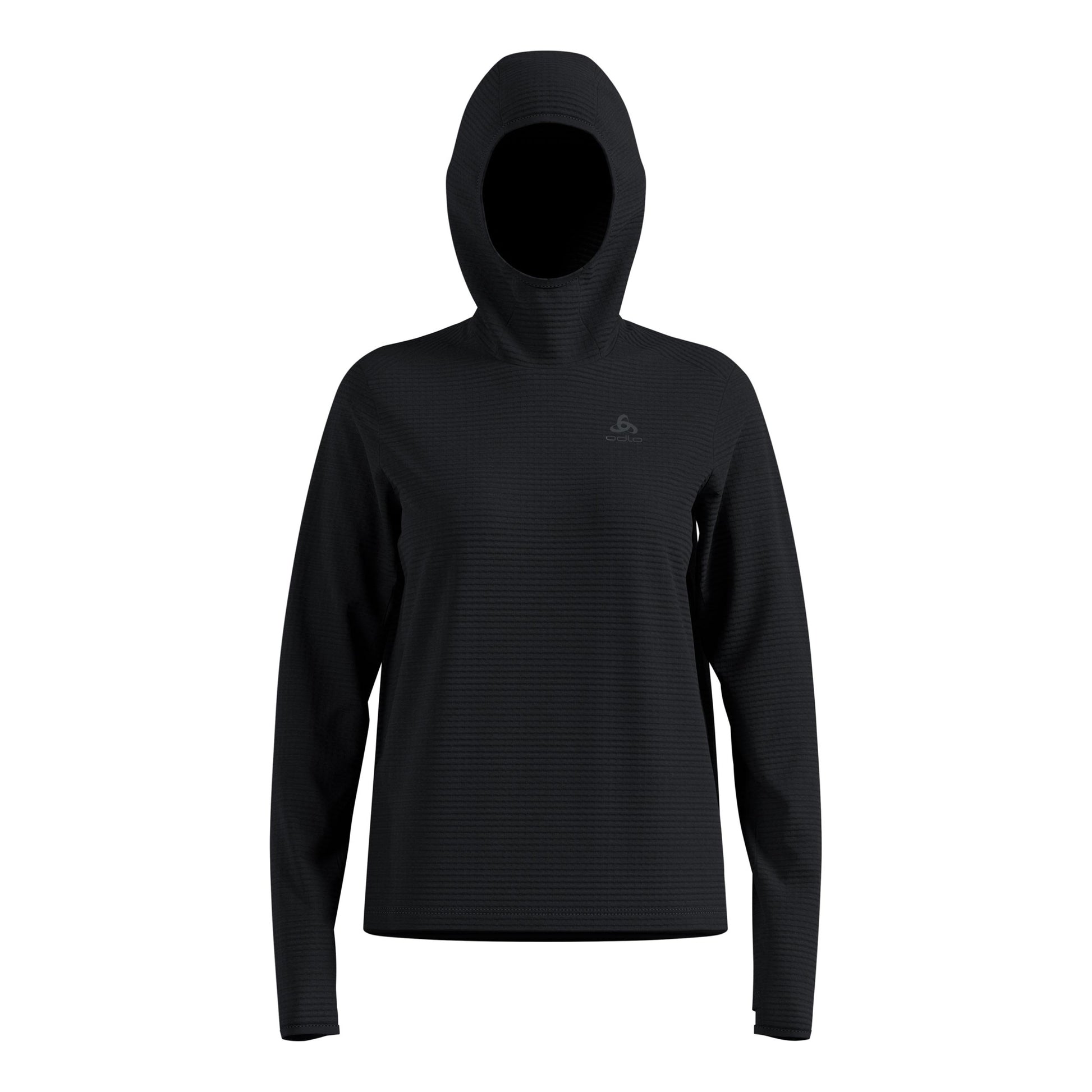 Odlo Essential Thermal Midlayer Laufshirt Damen-Schwarz