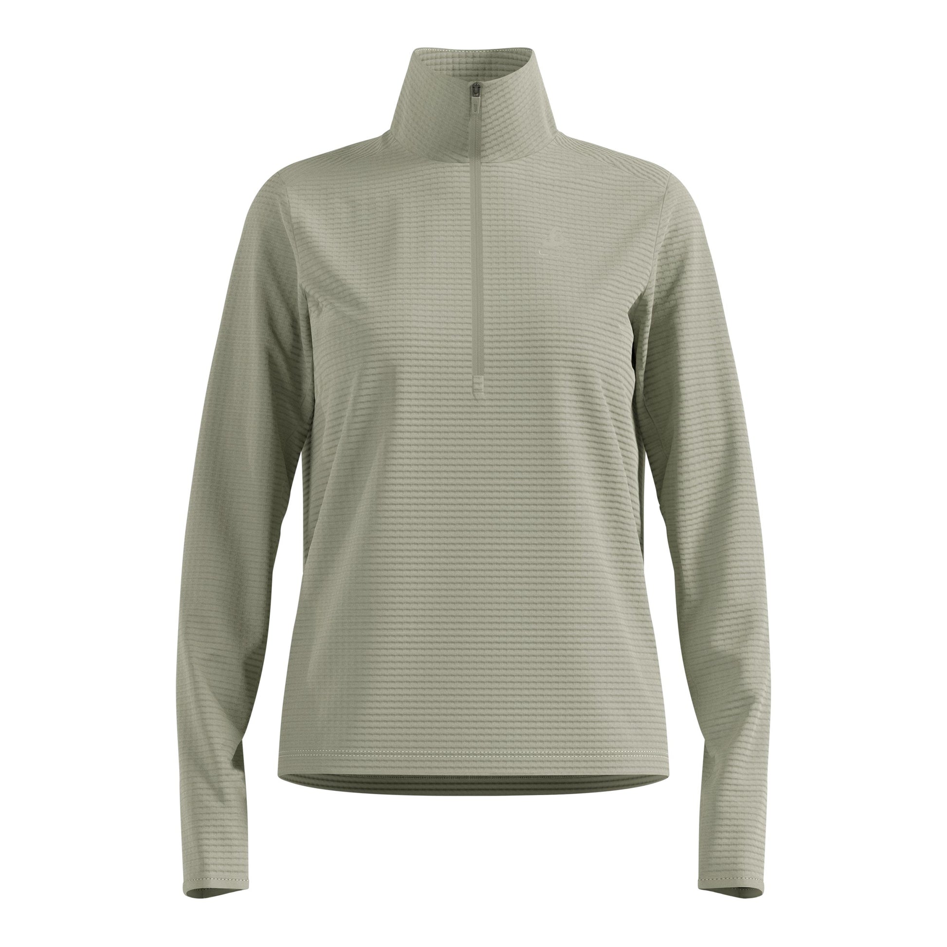Odlo Essential Thermal Midlayer 1/2 Zip Laufshirt Damen-Oliv