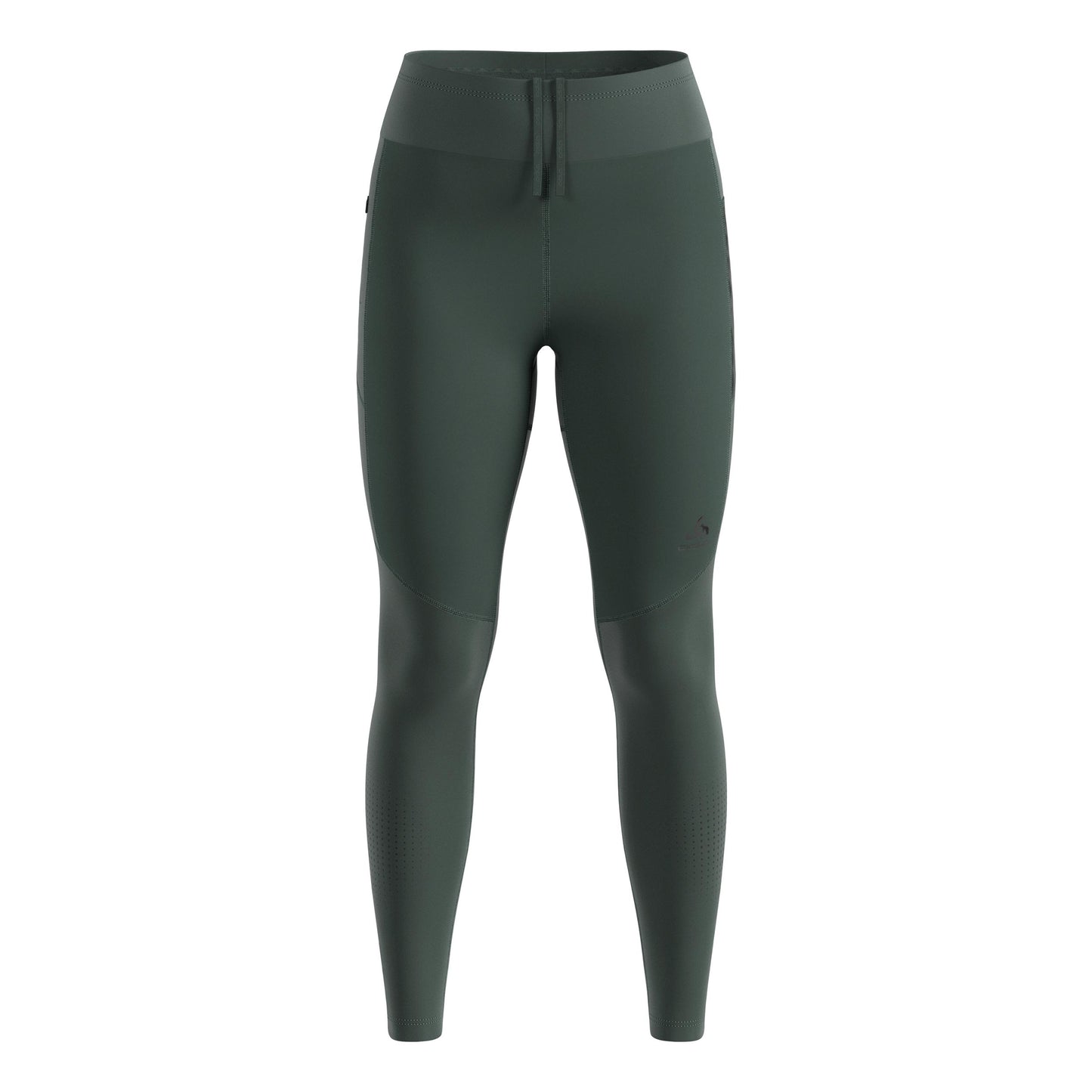 Odlo Zeroweight Warm Reflective Lauftight Damen-Oliv
