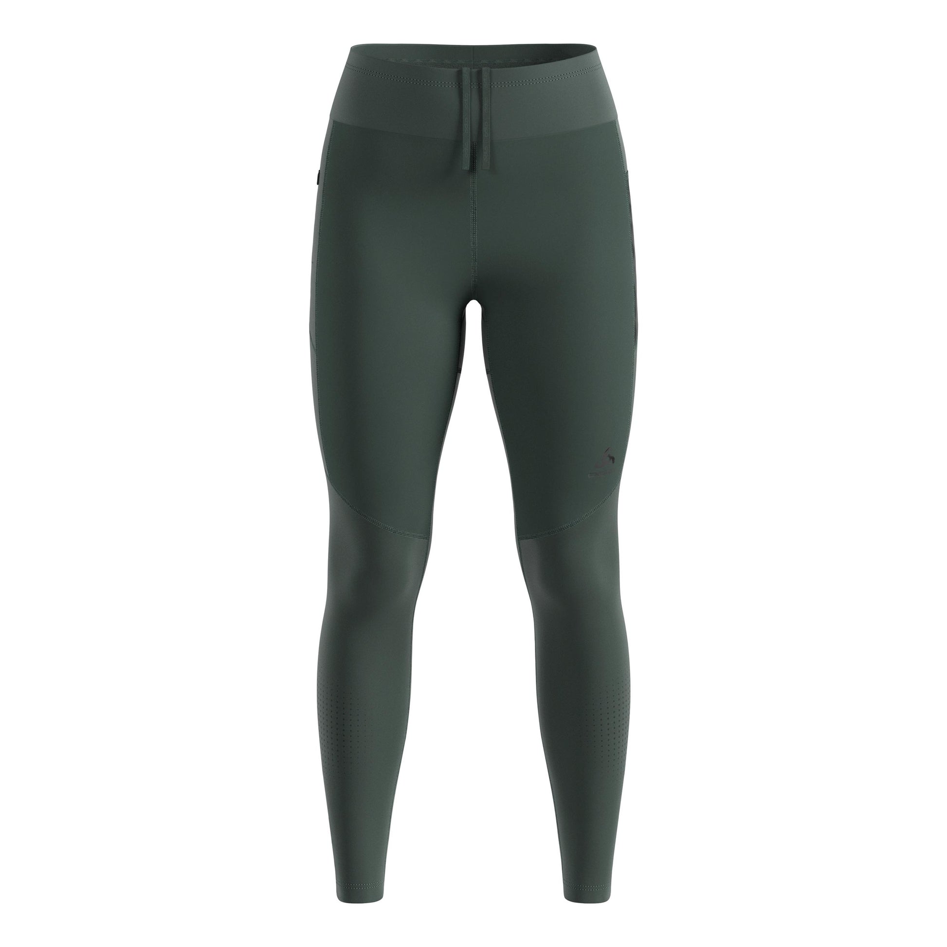 Odlo Zeroweight Warm Reflective Lauftight Damen-Oliv