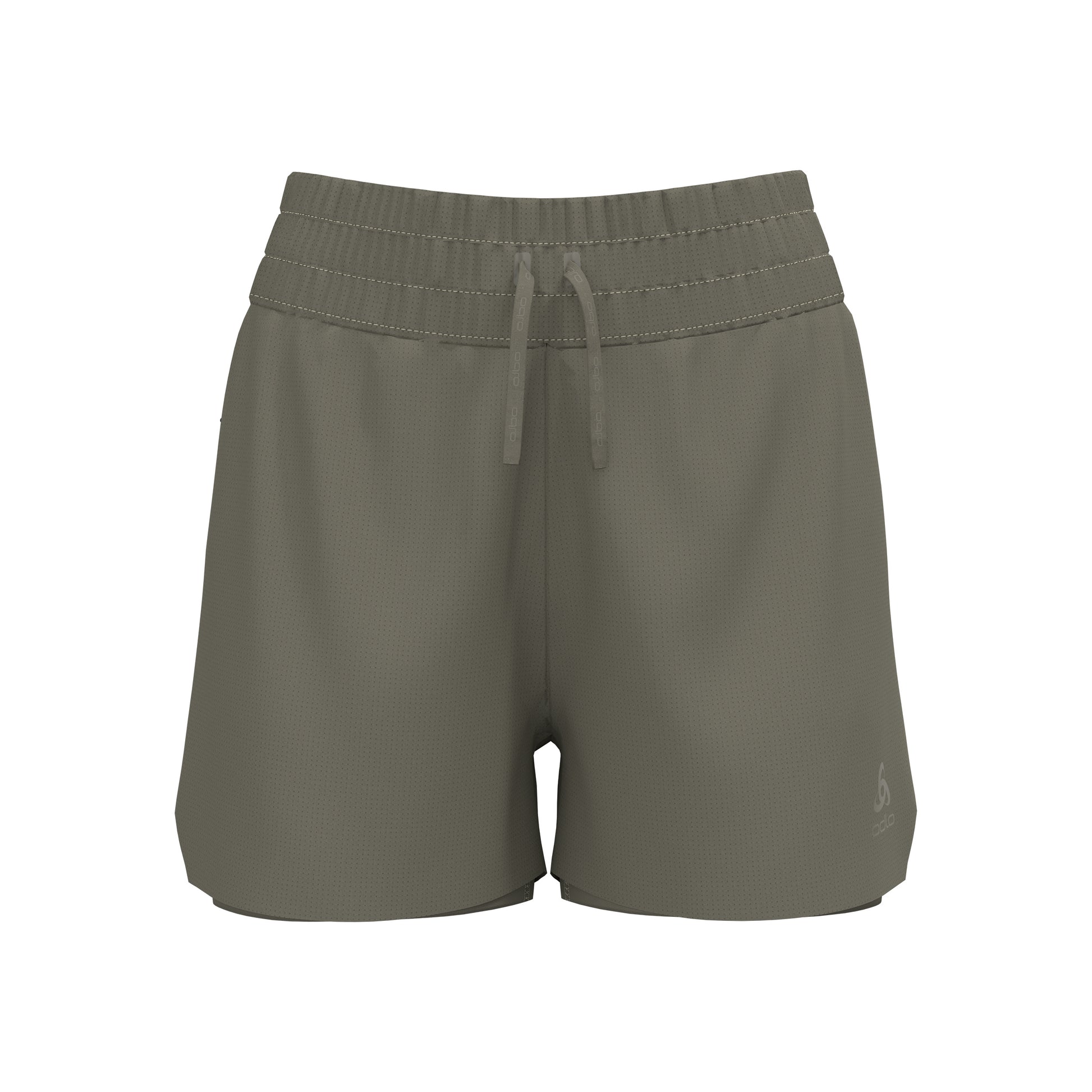 Odlo Zeroweight 3in 2in1 Laufshorts Damen-Khaki