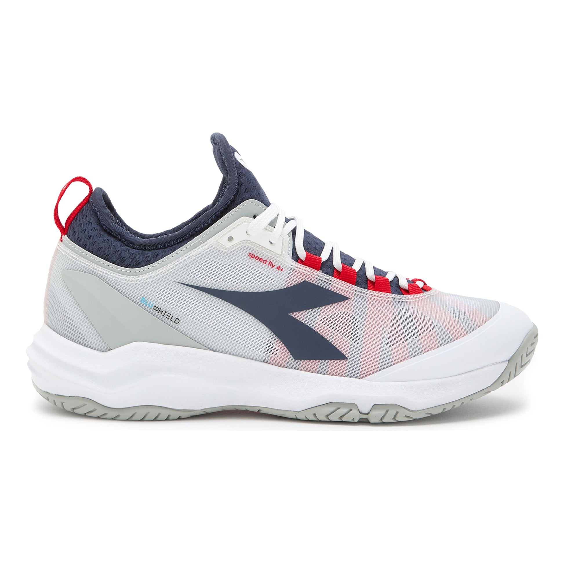 Diadora Speed Blushield Fly 4+ Allcourtschuh Herren - weiß, blau