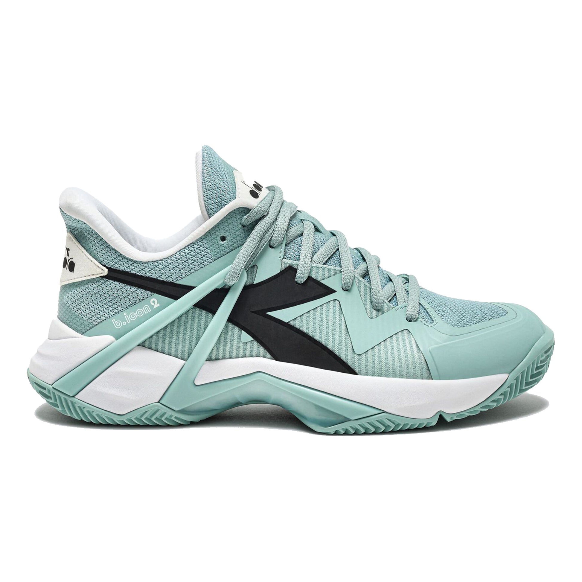 Diadora B.Icon 2 Sandplatzschuh Damen-Mint,Weiß