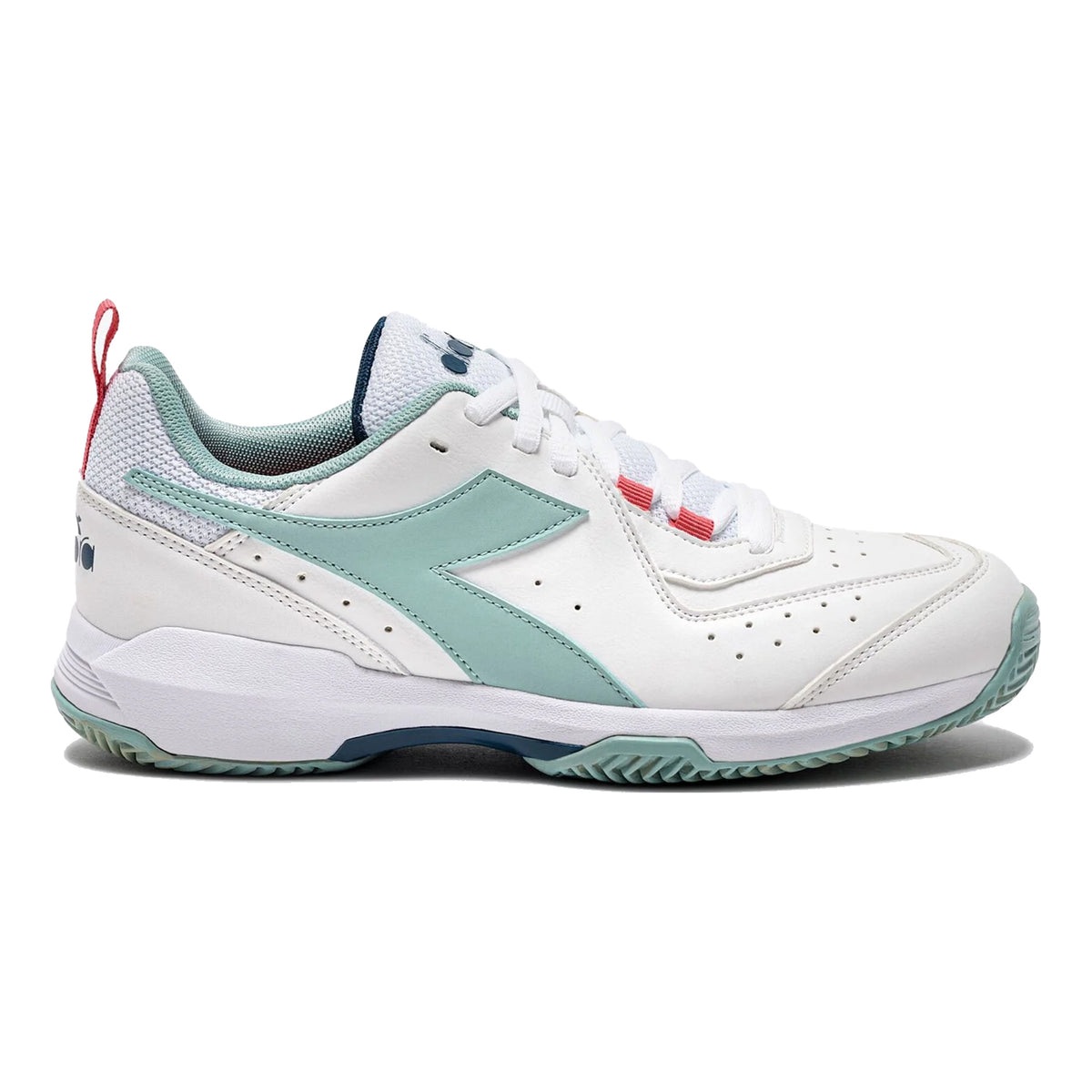 Diadora S. Challenge 5 Sandplatzschuh Damen - weiß, mint