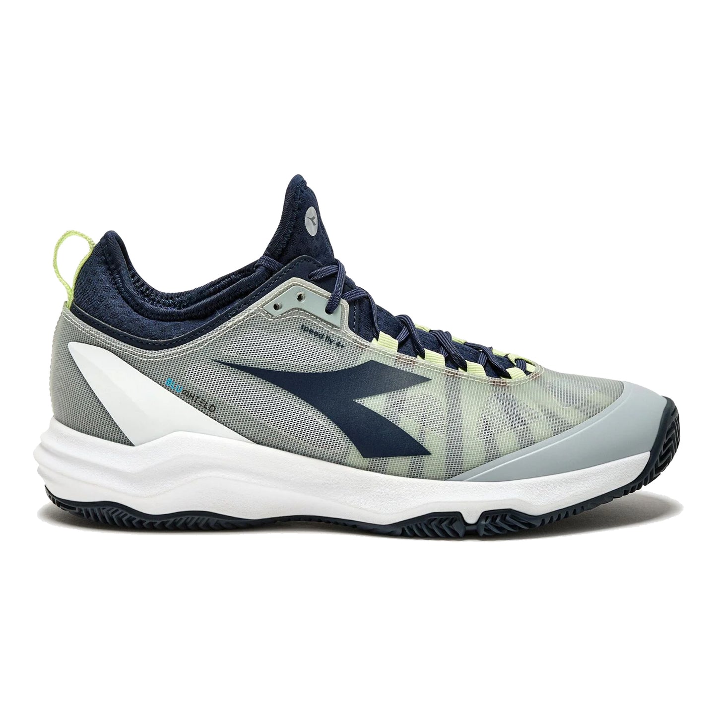 Diadora Speed Blushield Fly 4 + Sandplatzschuh Herren-grau,blau