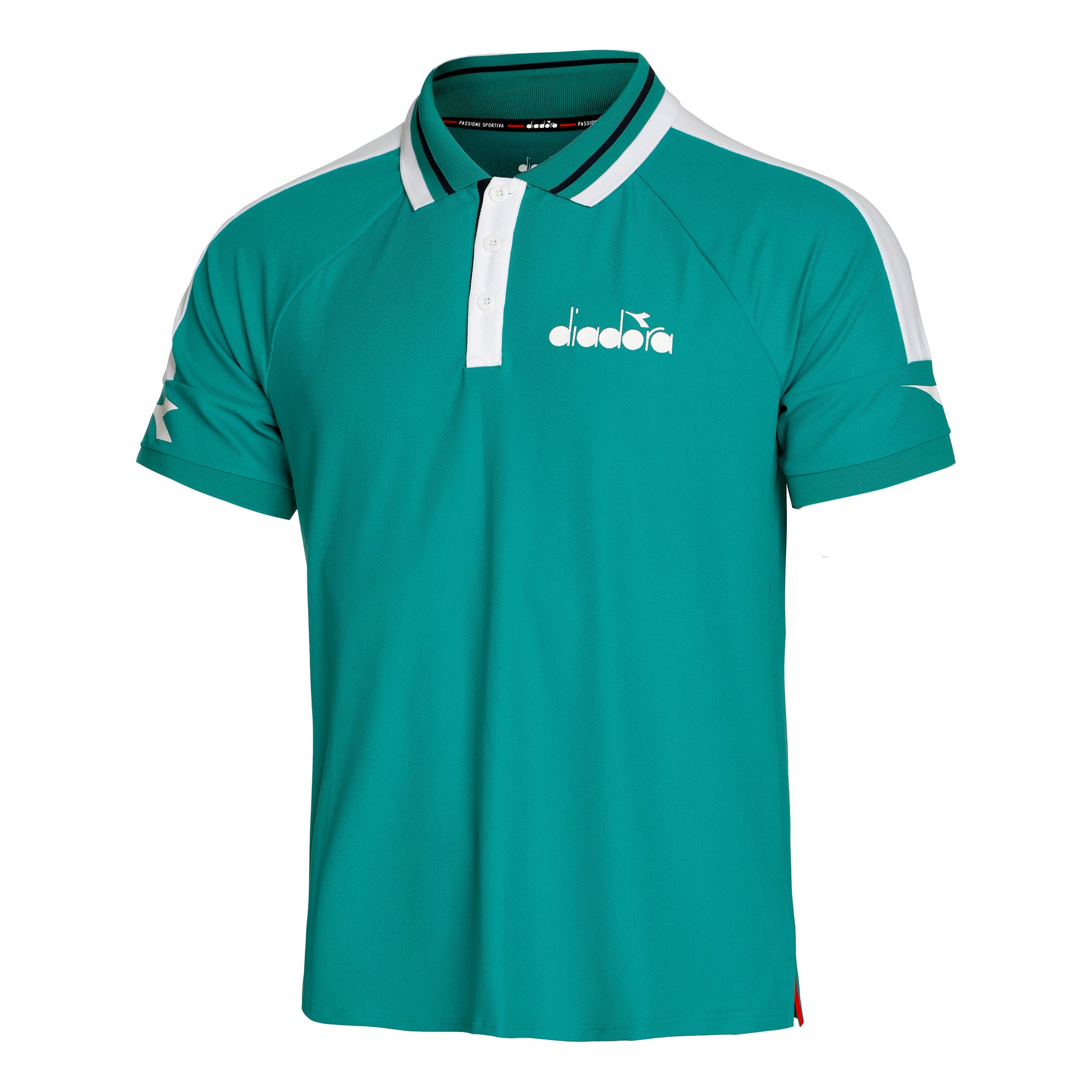 Diadora Icon Polo Herren - grün, weiß