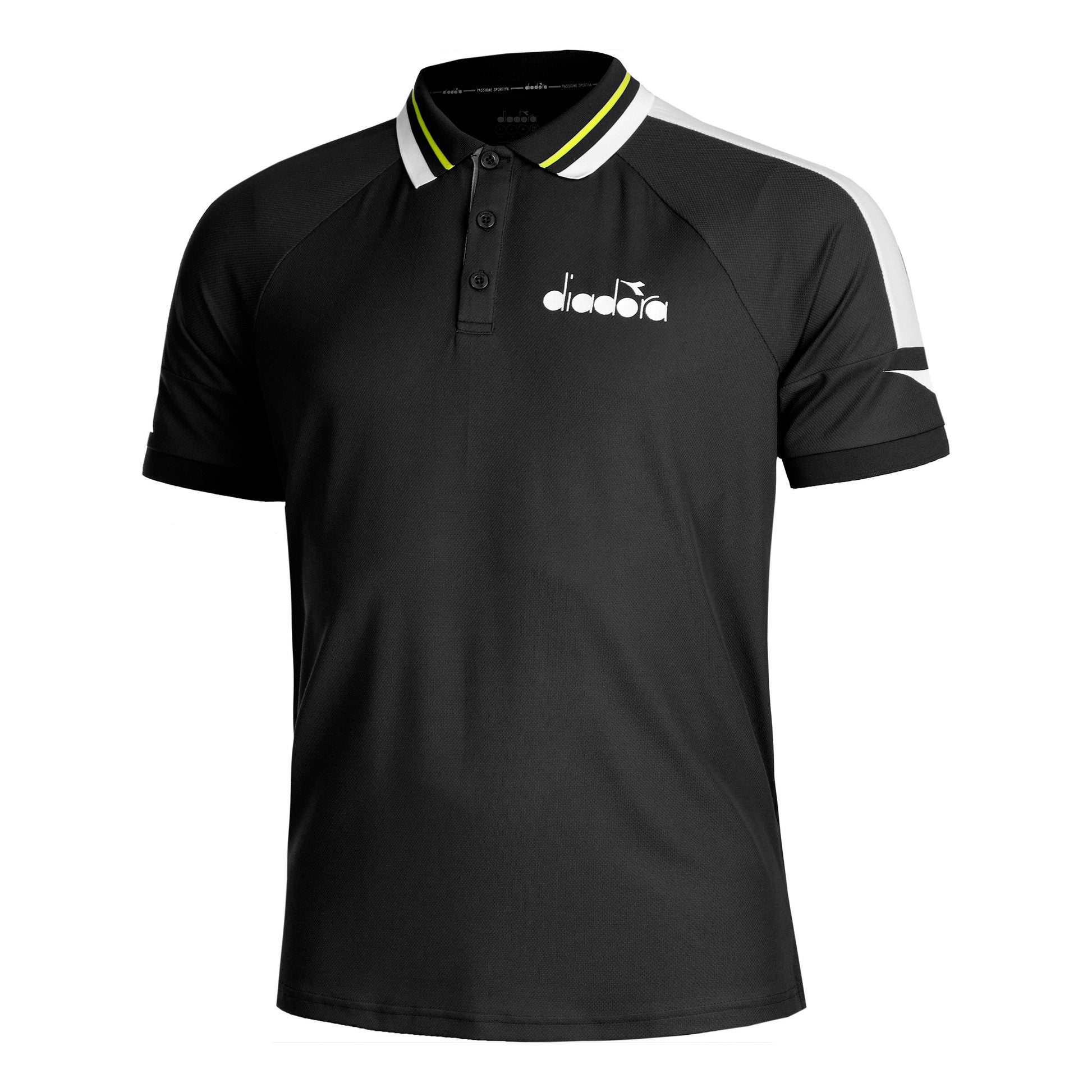 Diadora Icon Polo Herren - schwarz,