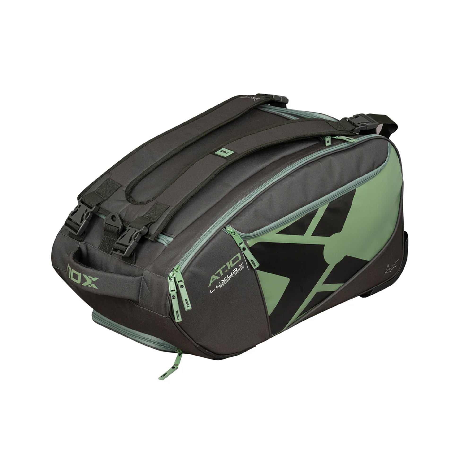 NOX AT10 Competition Padelschlägertasche-Schwarz,Oliv