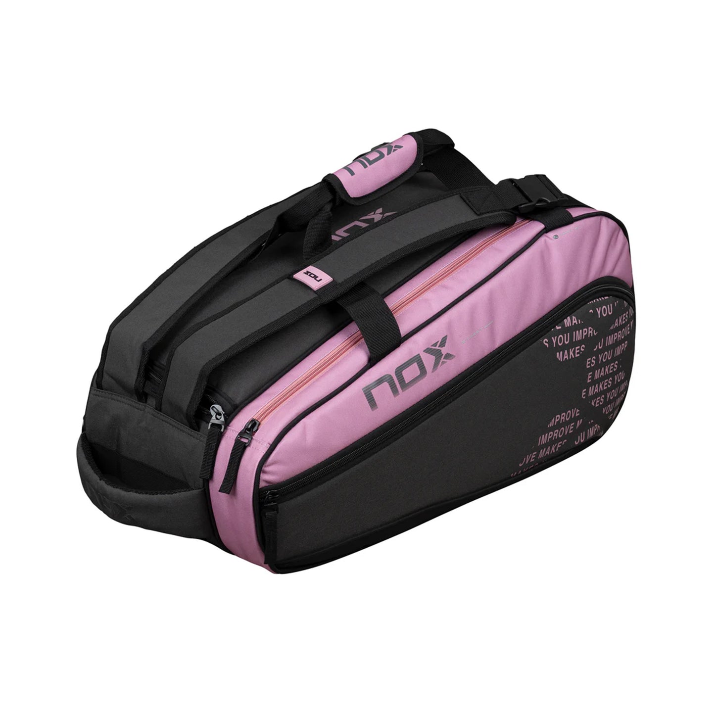 NOX Padelschlägertasche-Grau,Pink