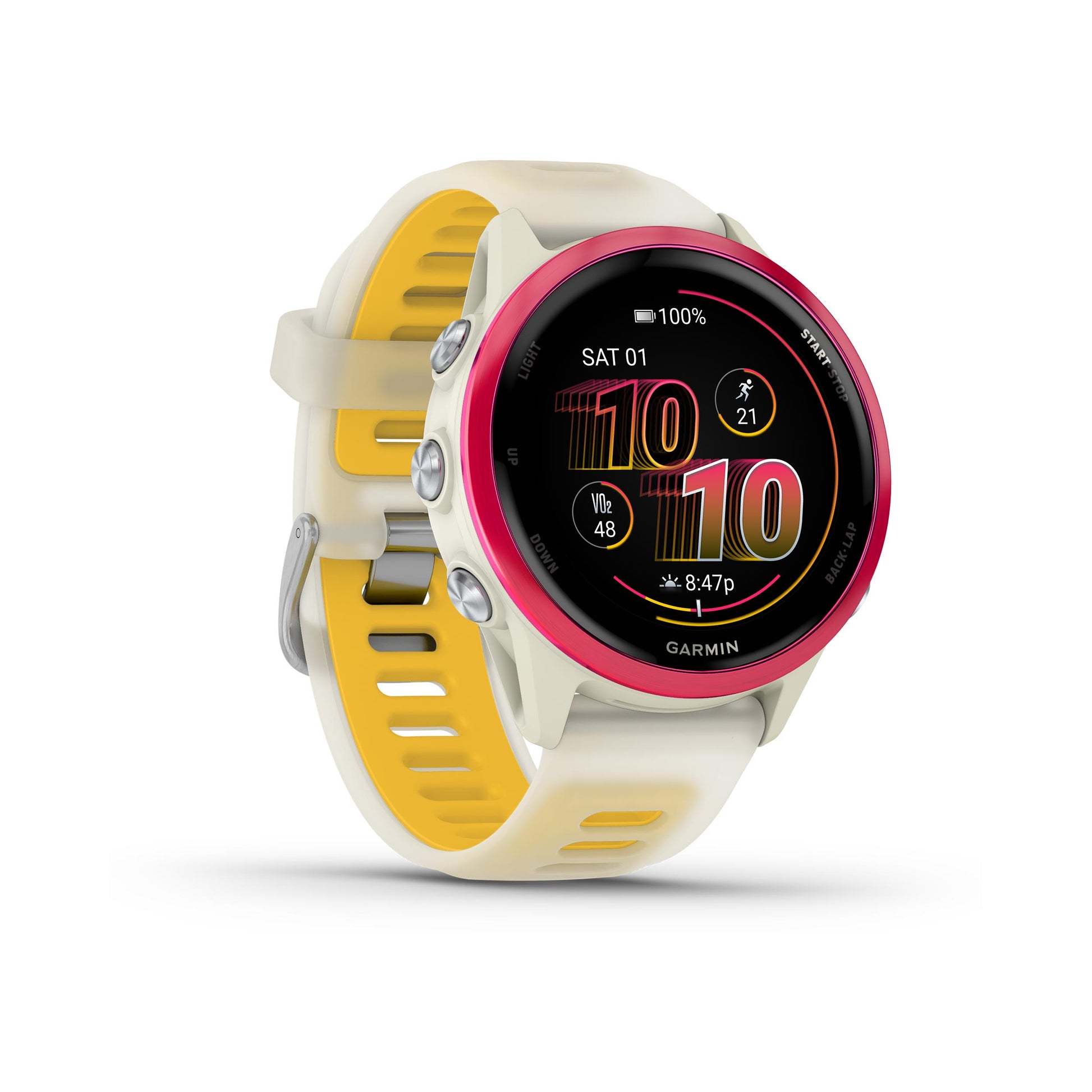 Garmin Forerunner 570 S Pulsuhr-Weiß,Gelb