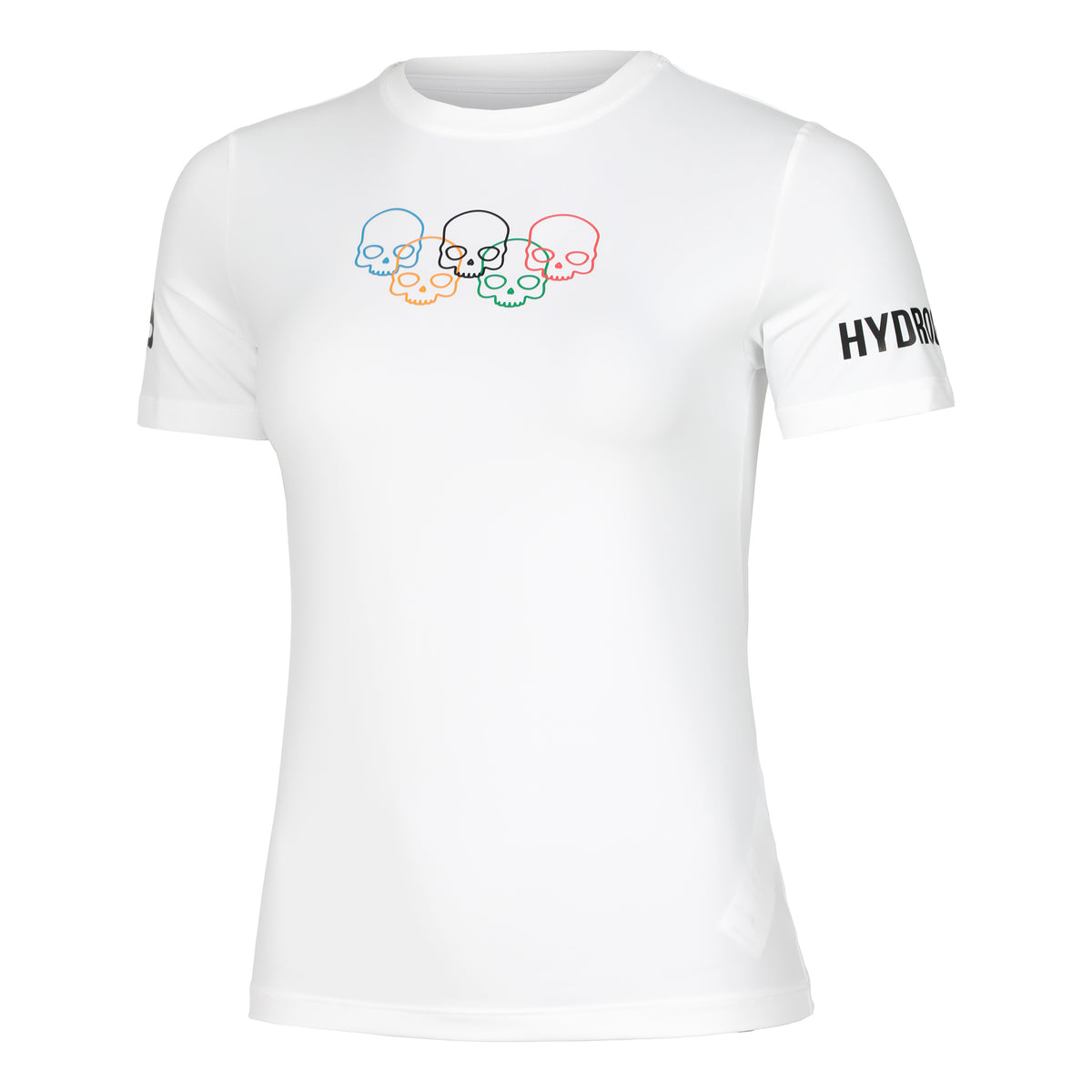 Hydrogen Olympic Skull Tech T-Shirt Damen - weiß,