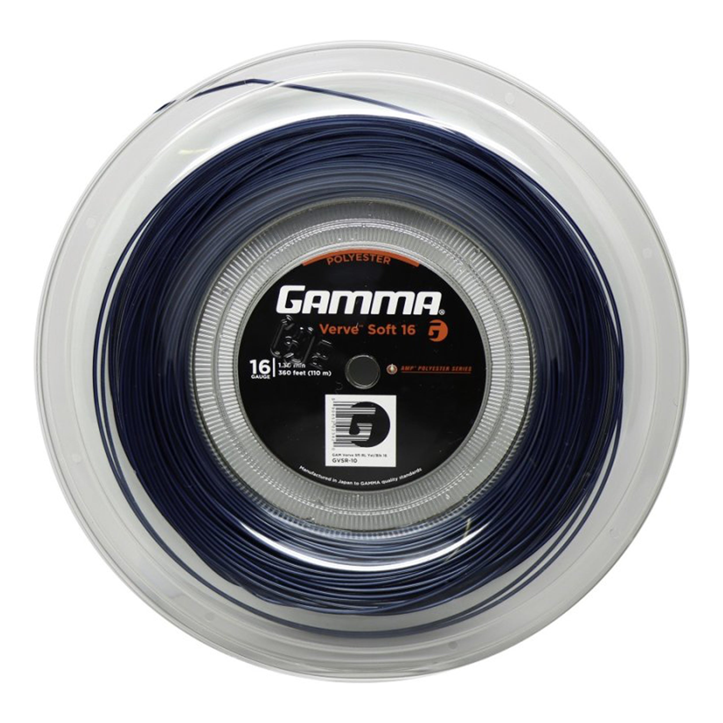 Gamma Verve Soft Saitenrolle 110m-Schwarz,Blau