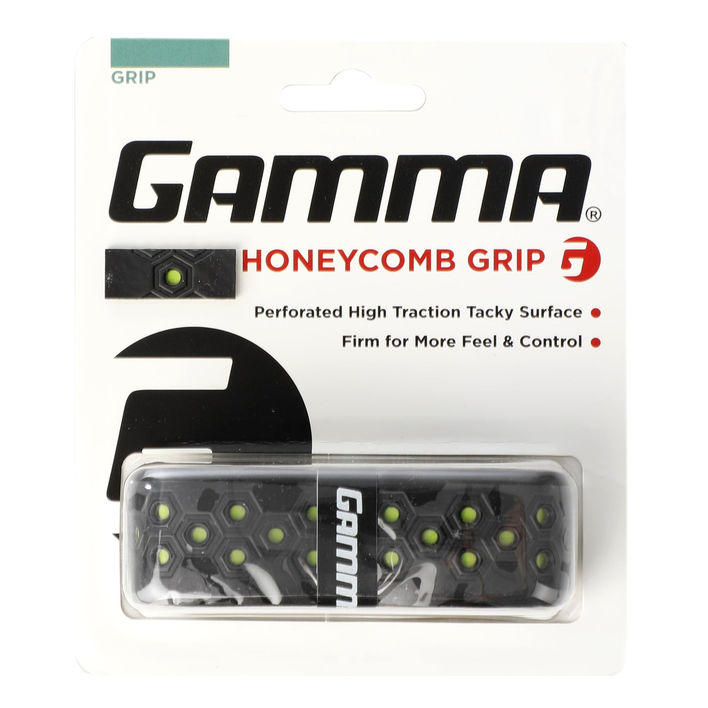 Gamma Honeycomb Cushion Grip 1er Pack-Schwarz,Grün