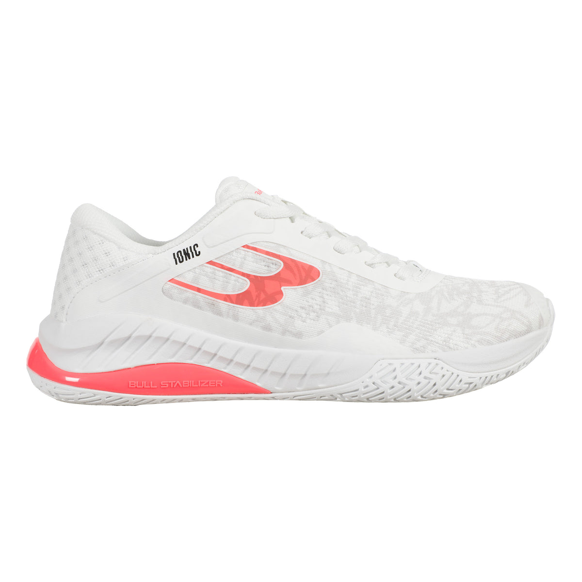 Bullpadel IONIC 25V Padelschuh Damen-Weiß,Rosa