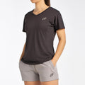 Eches T-Shirt Damen-Anthrazit