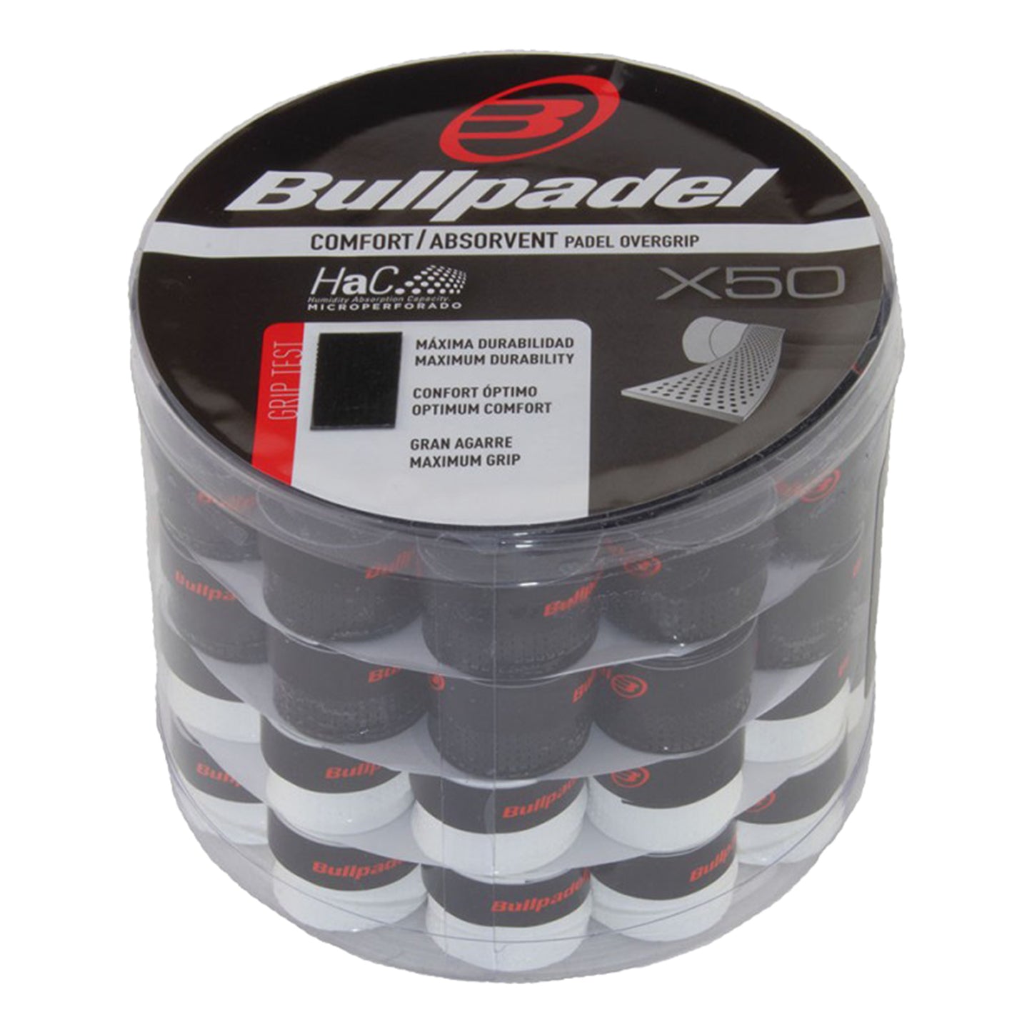 Bullpadel 50er Box-Schwarz,Weiß