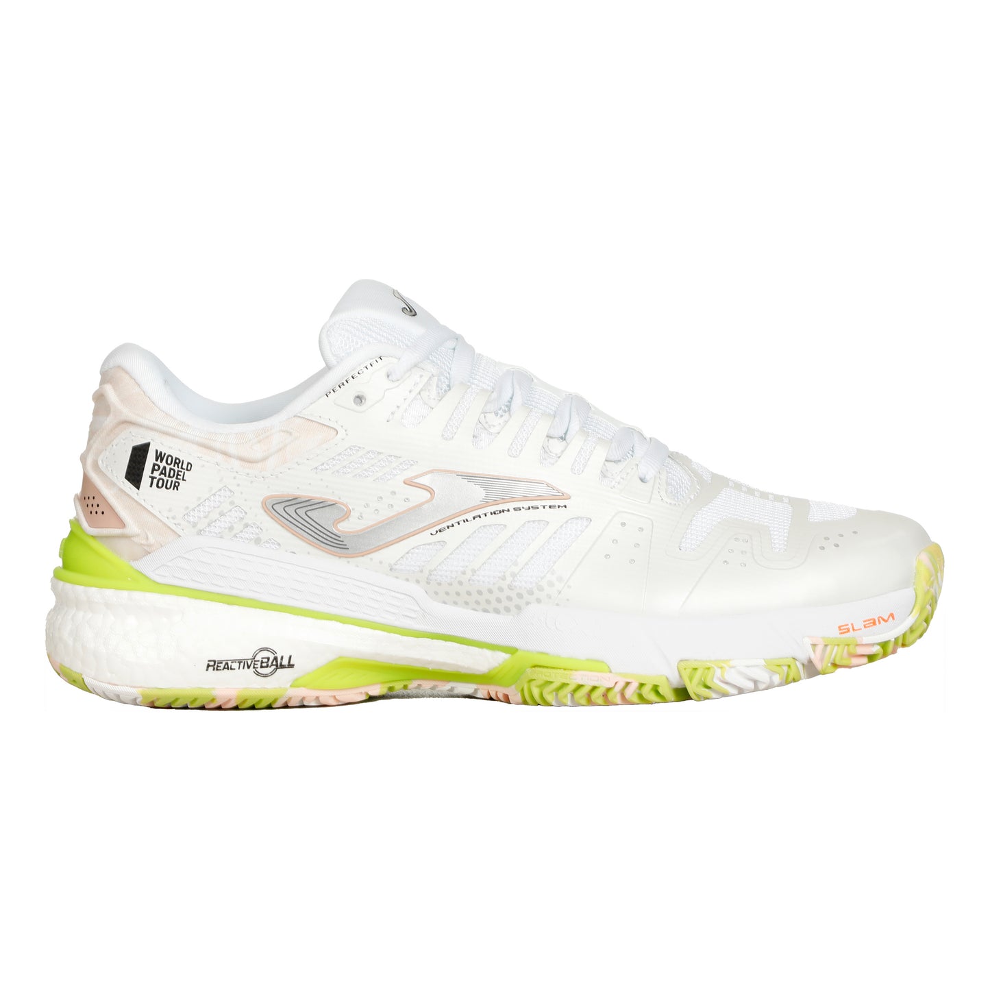 Joma Slam Padelschuh Damen - weiß, pink