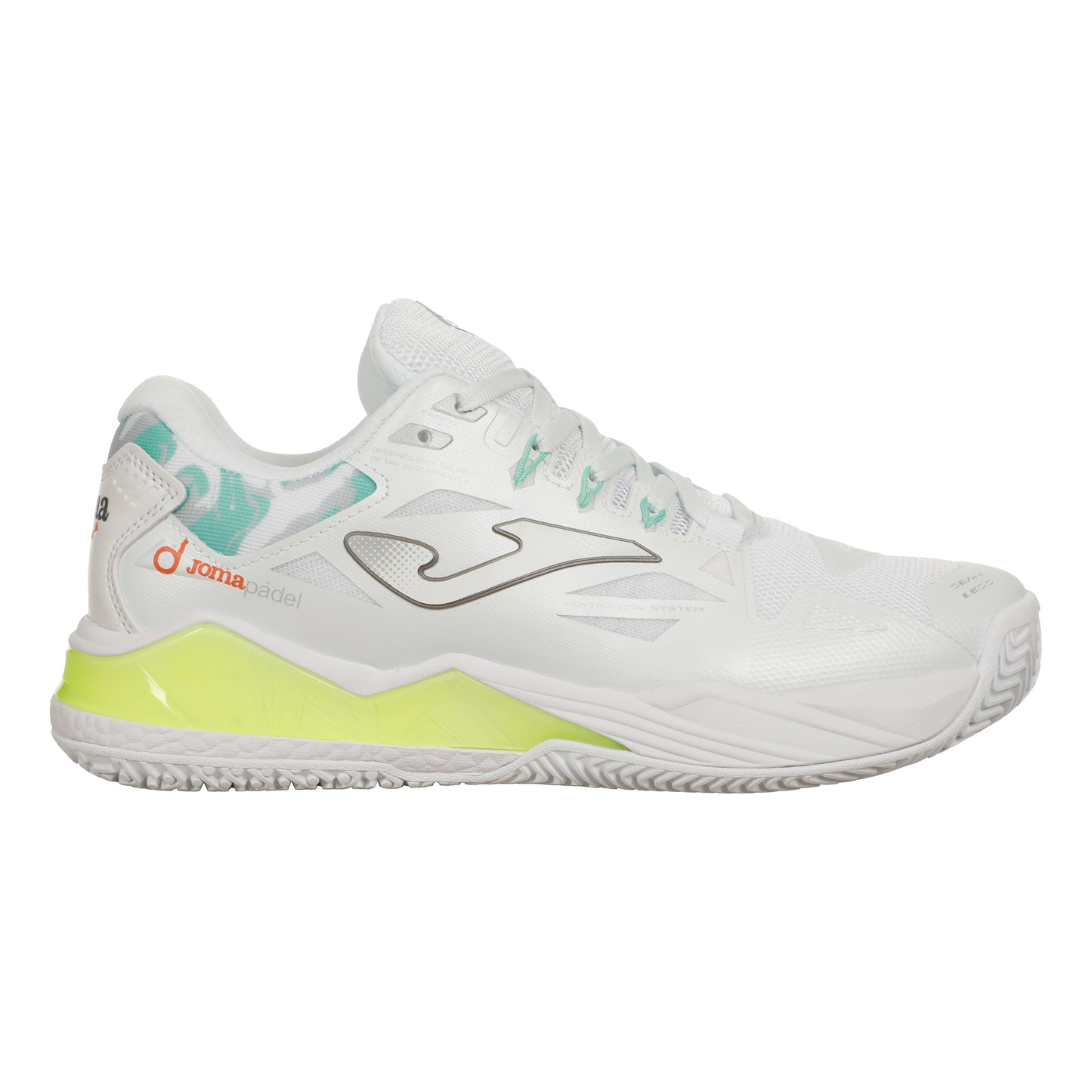 Joma Spin Padelschuh Damen - weiß, grün