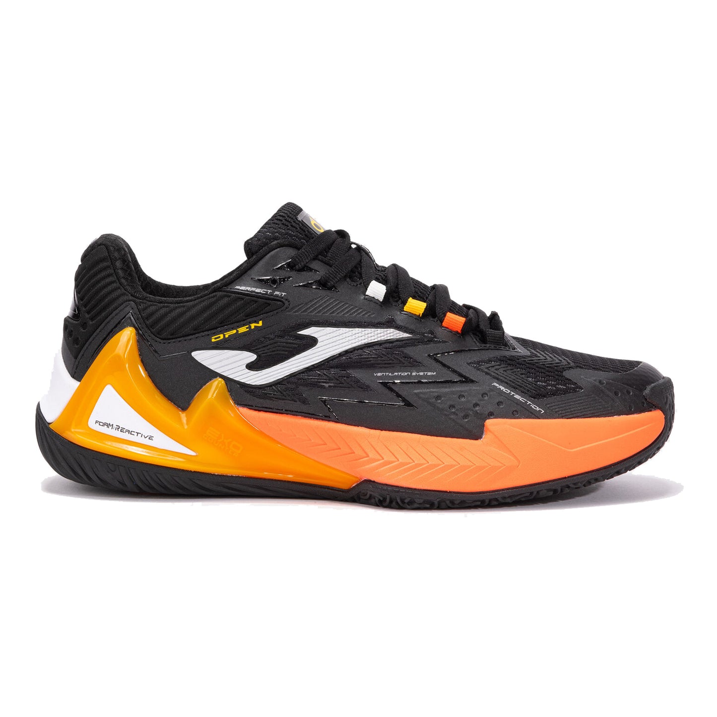 Joma Open Padelschuh Herren - schwarz, orange