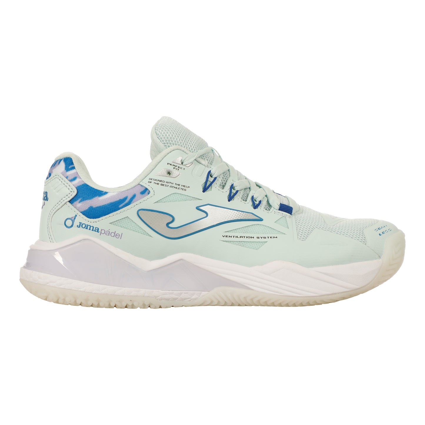 Joma Spin Padelschuh Damen - hellblau, flieder