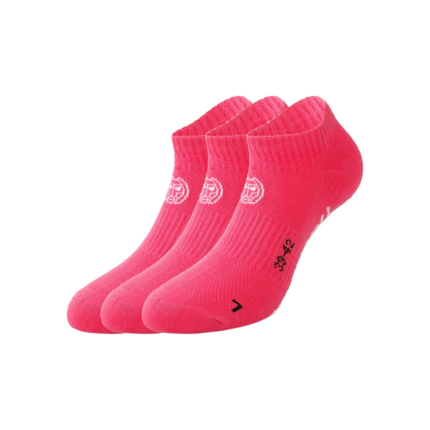 BIDI BADU Karli Tech No-Show Sportsocken 3er Pack-Pink,Weiß
