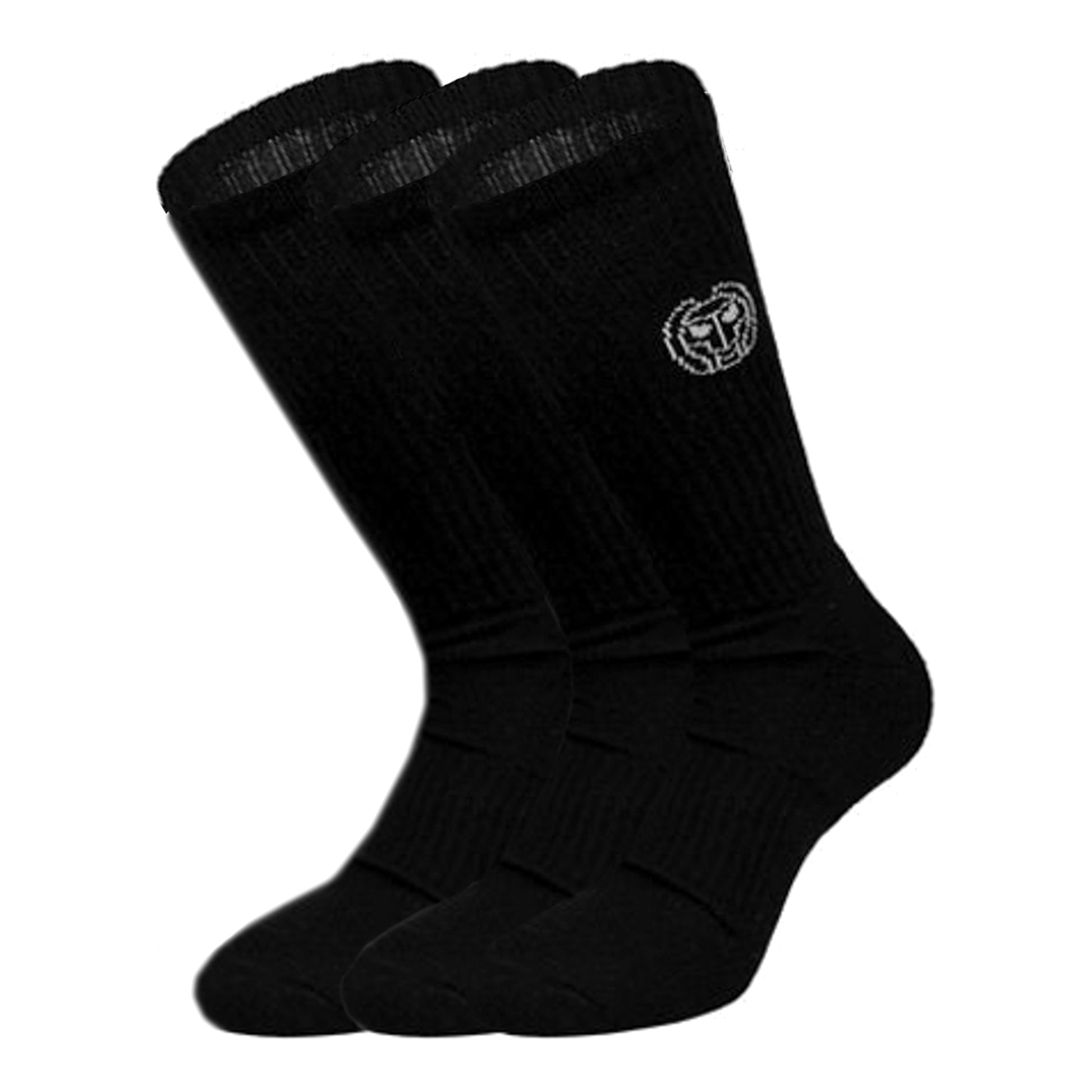 BIDI BADU Tamio Tech Crew Sportsocken 3er Pack-Schwarz,Weiß