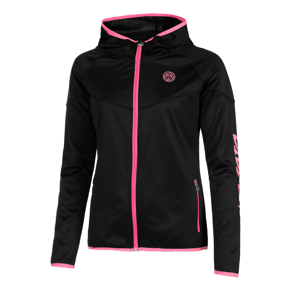 BIDI BADU Inga Tech Trainingsjacke Damen - schwarz, pink