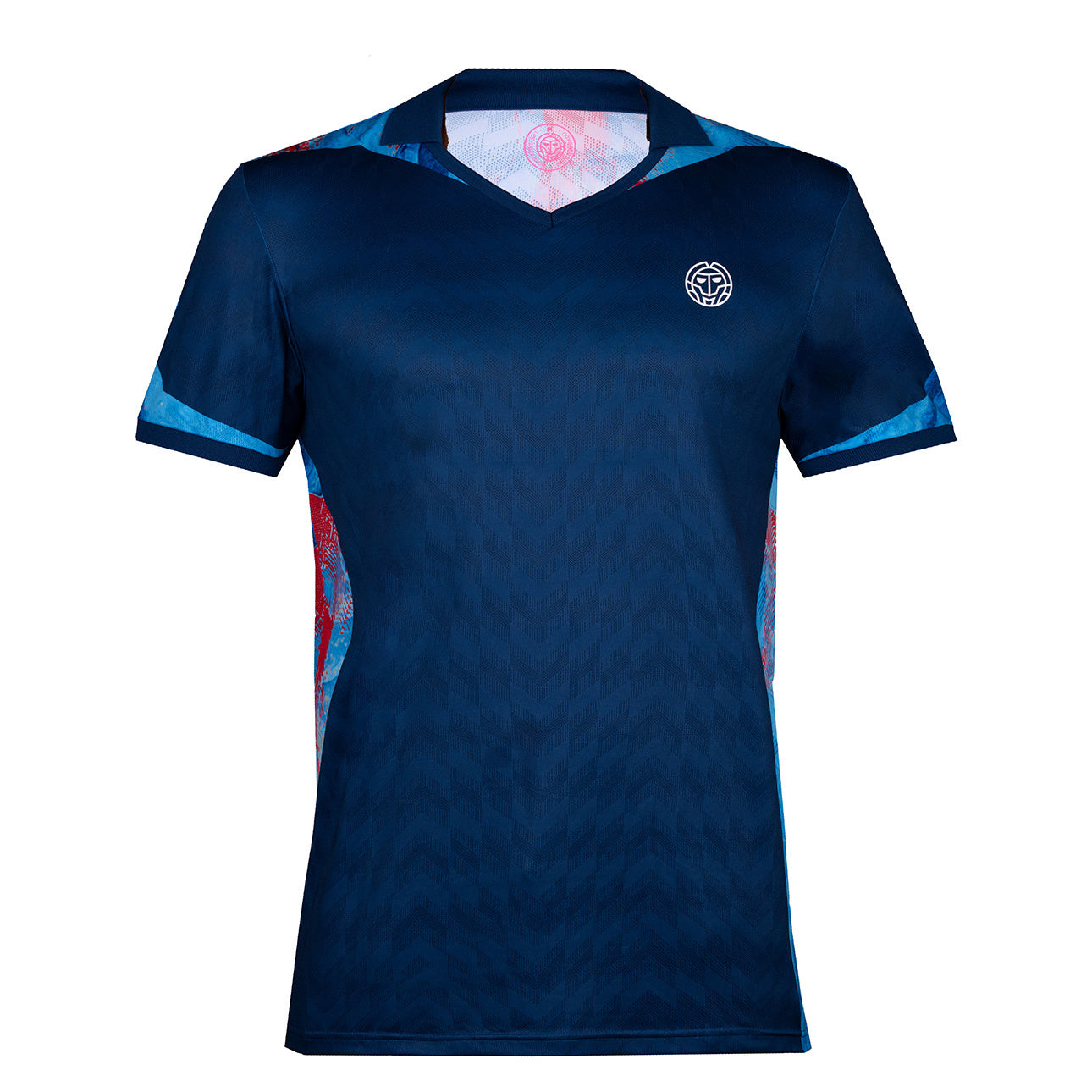 BIDI BADU Tano Tech Polo Herren - dunkelblau, hellblau