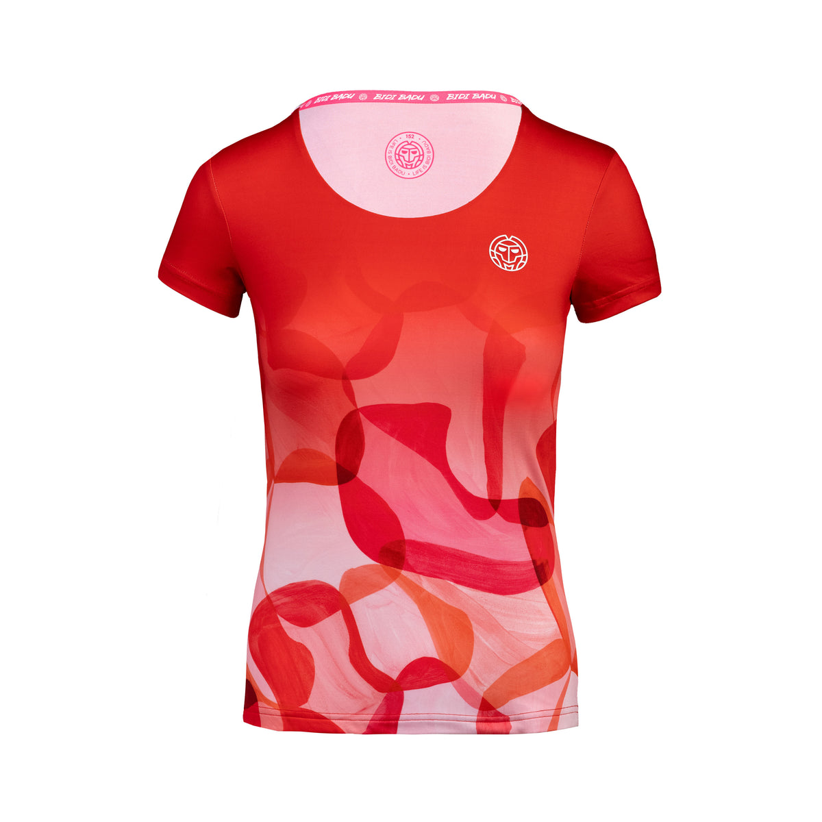 BIDI BADU Issa Tech Round-Neck T-Shirt Mädchen - rot, mehrfarbig