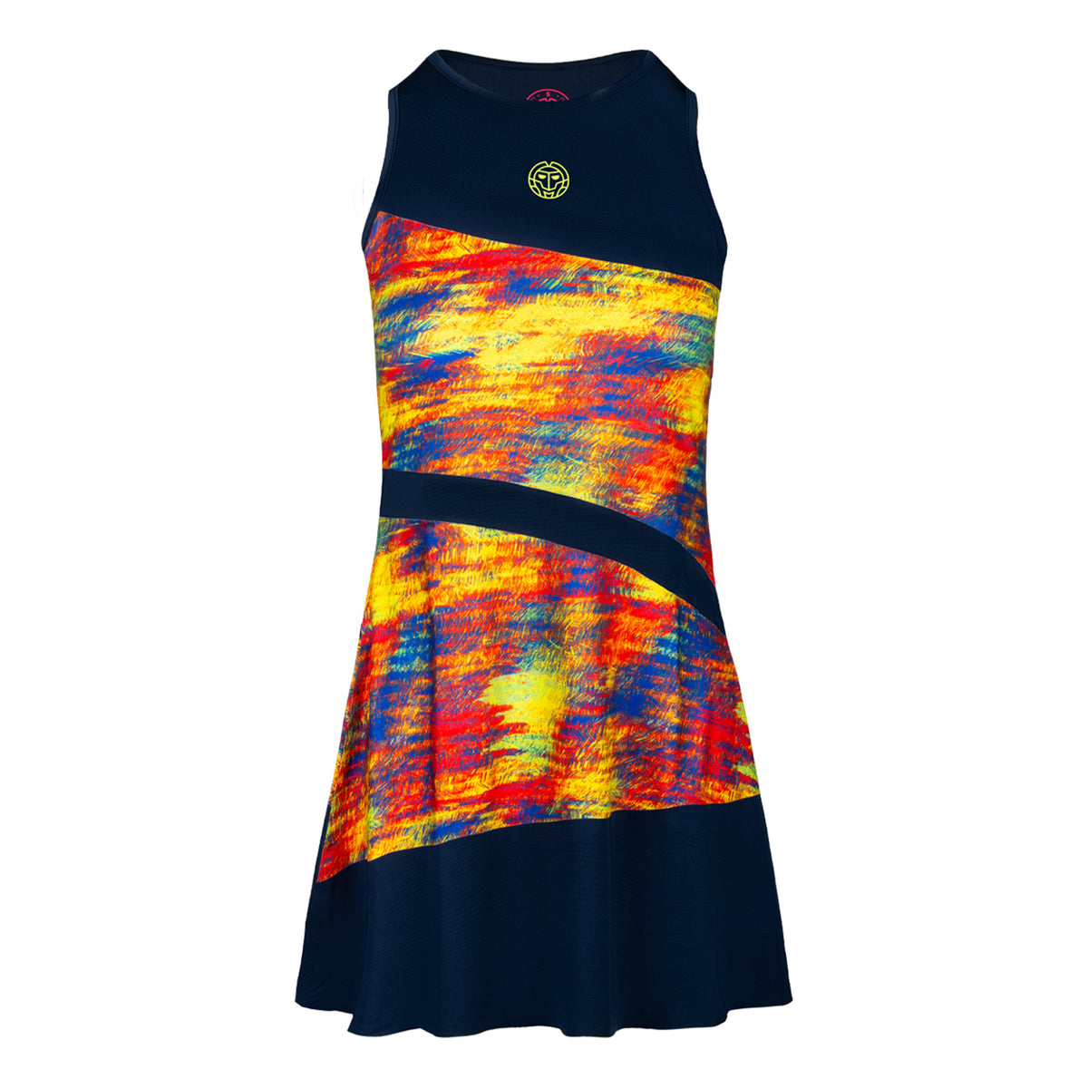 BIDI BADU Abeni Tech 2in1 Kleid Damen - dunkelblau, mehrfarbig